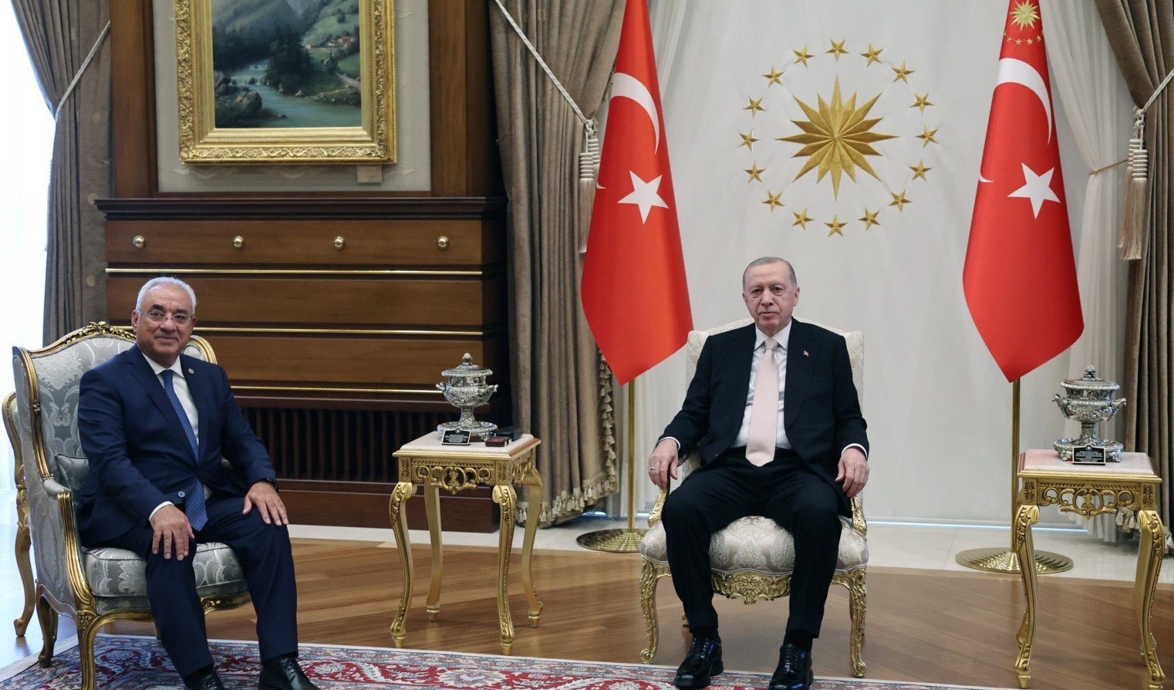 Erdoğan ve Aksakal Saray’da bir araya geldi