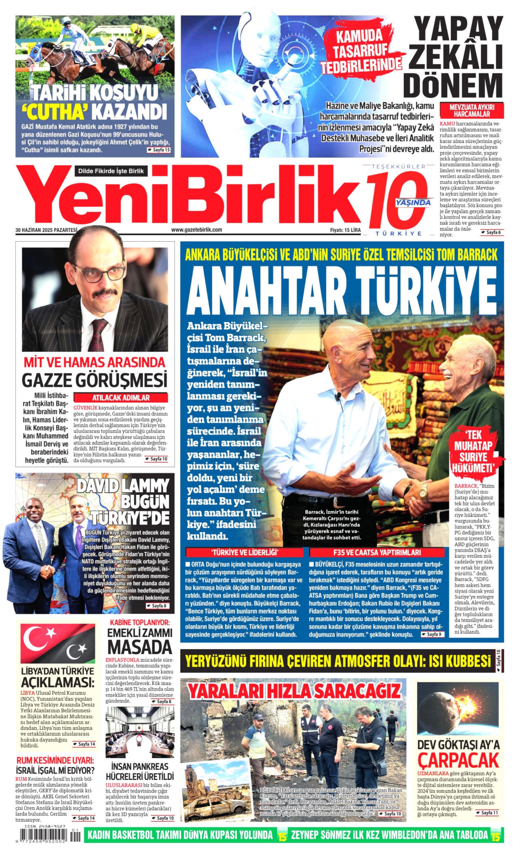 30 Haziran gazete manşetleri... CHP'de kritik gün: 'Dananın kuyruğu kopacak mı?'