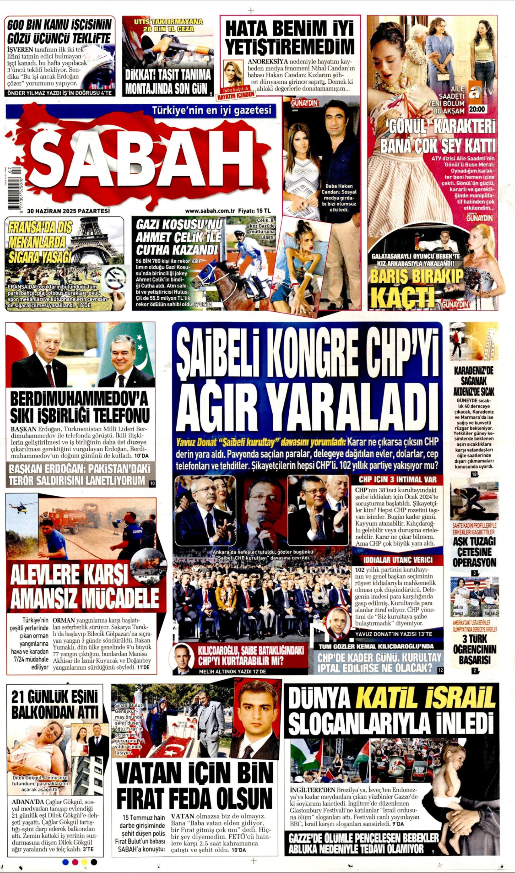 30 Haziran gazete manşetleri... CHP'de kritik gün: 'Dananın kuyruğu kopacak mı?'