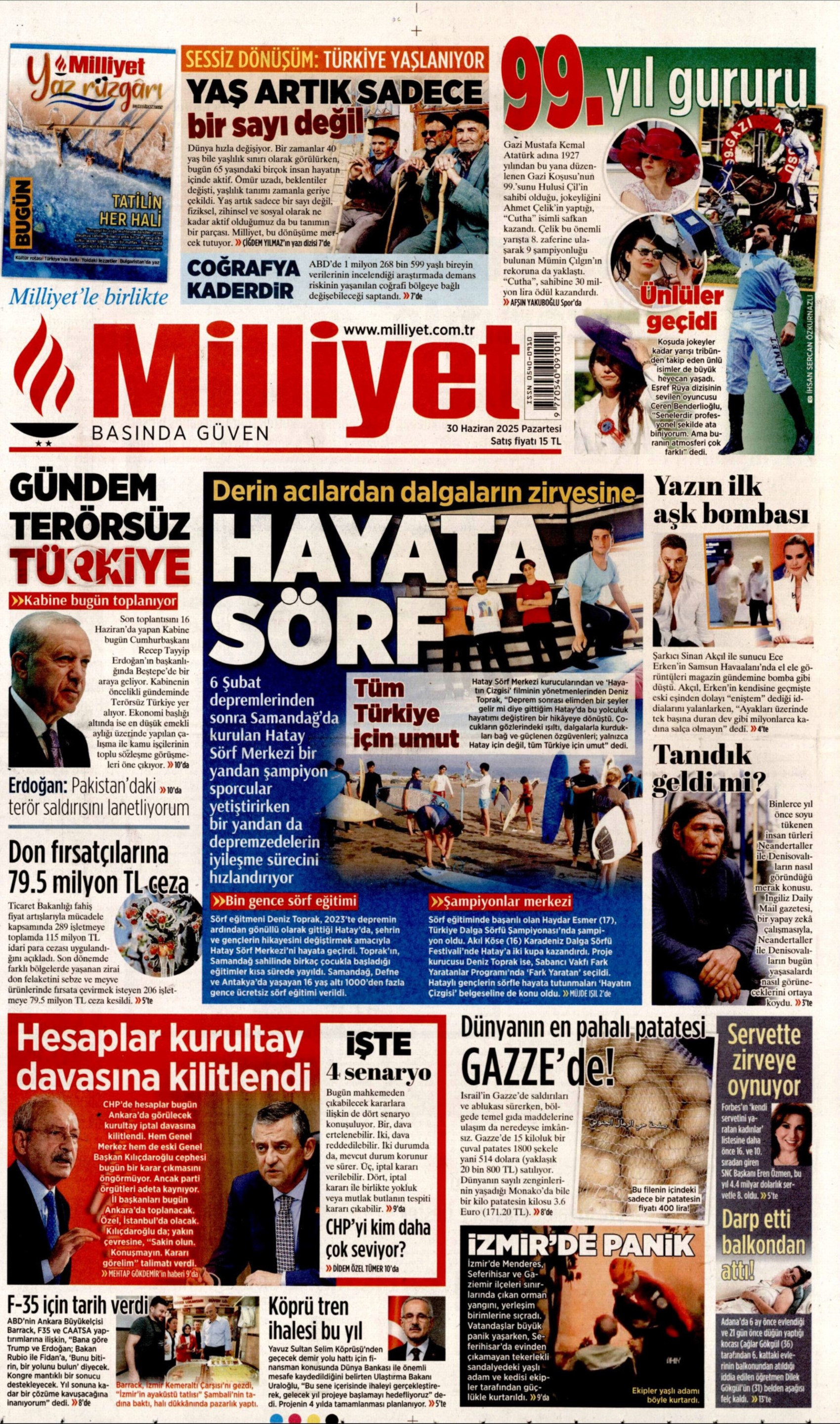 30 Haziran gazete manşetleri... CHP'de kritik gün: 'Dananın kuyruğu kopacak mı?'
