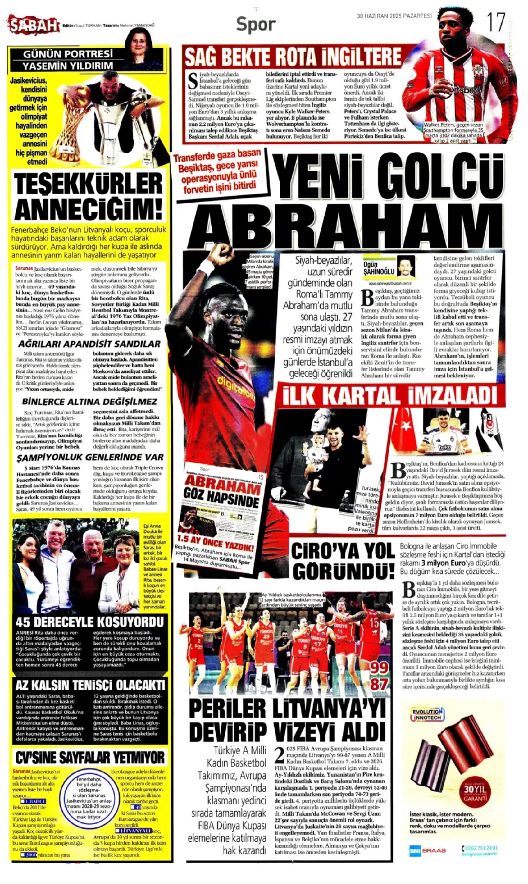 Sporda günün manşetleri... Fenerbahçe Jhon Duran transferini bitirdi: Osimhen kızdırıyor!
