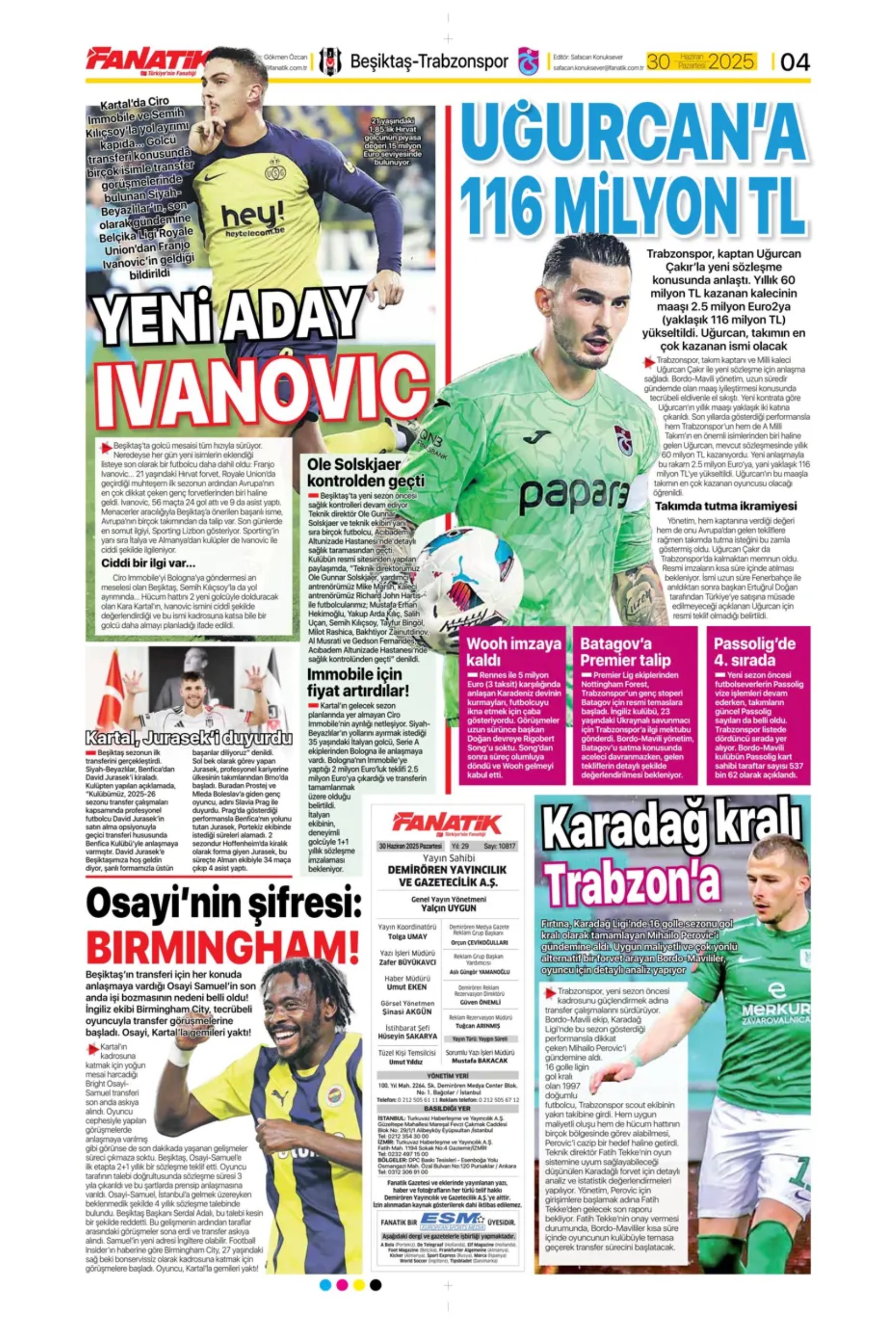 Sporda günün manşetleri... Fenerbahçe Jhon Duran transferini bitirdi: Osimhen kızdırıyor!