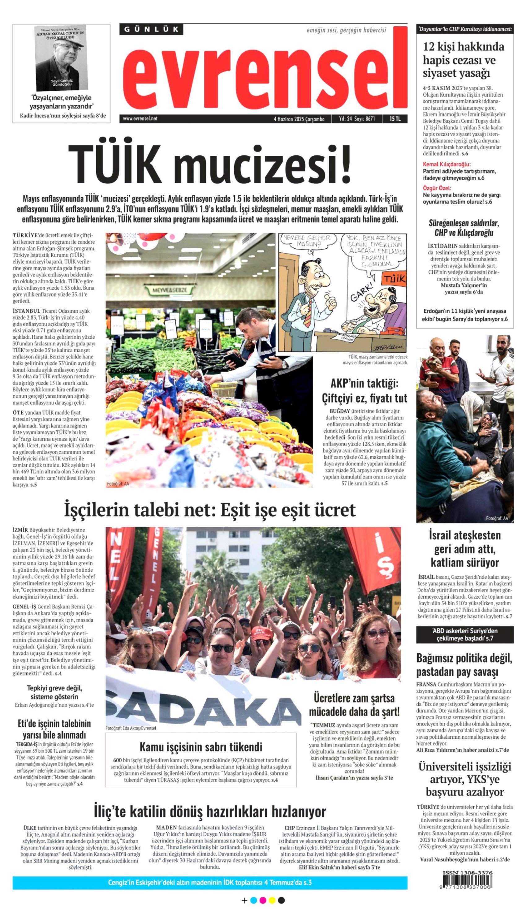 4 Haziran 2025 gazete manşetleri