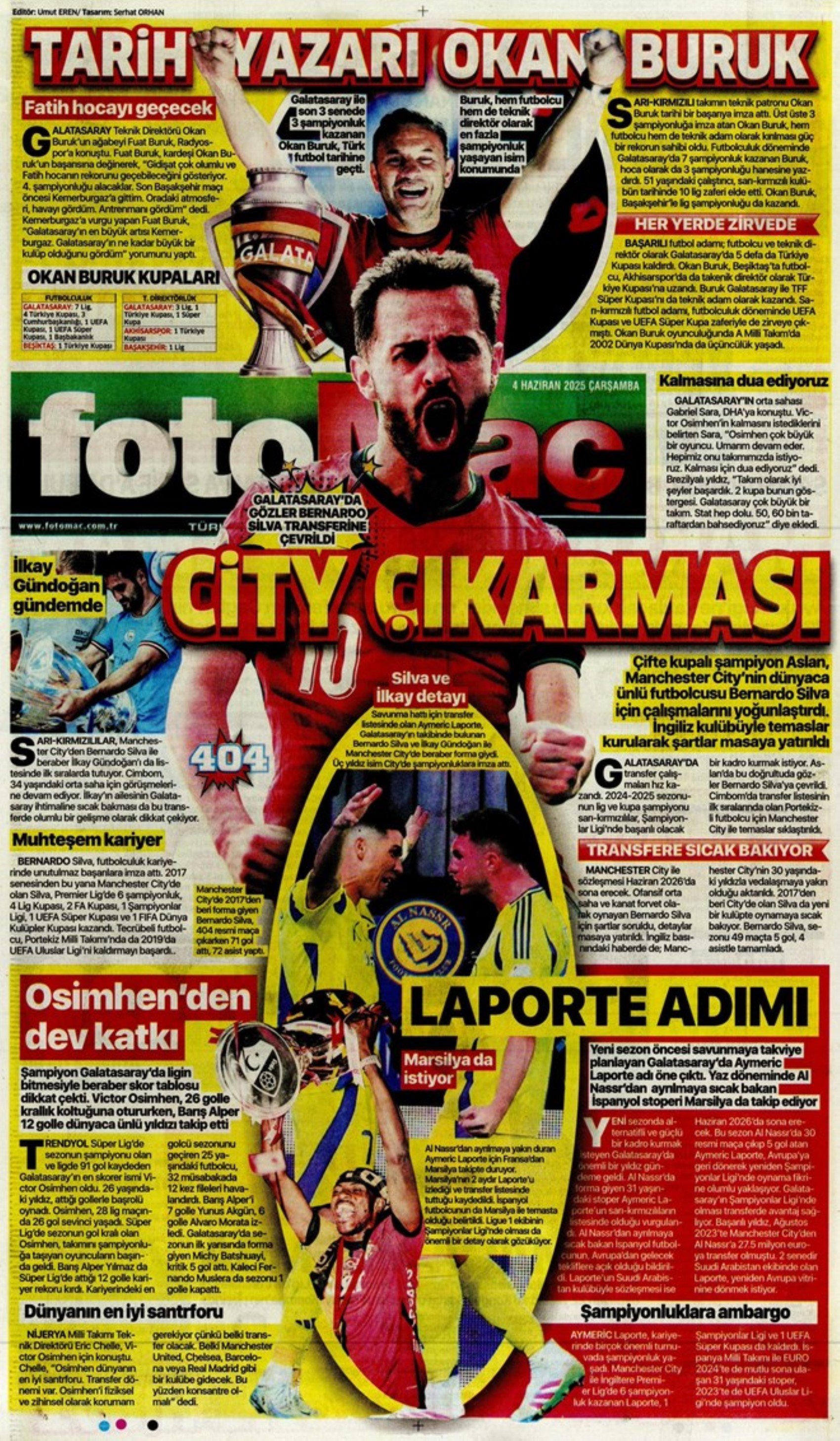Sporda günün manşetleri... Dusan Vlahovic Fenerbahçe'ye geliyor: Uğurcan Çakır bombası