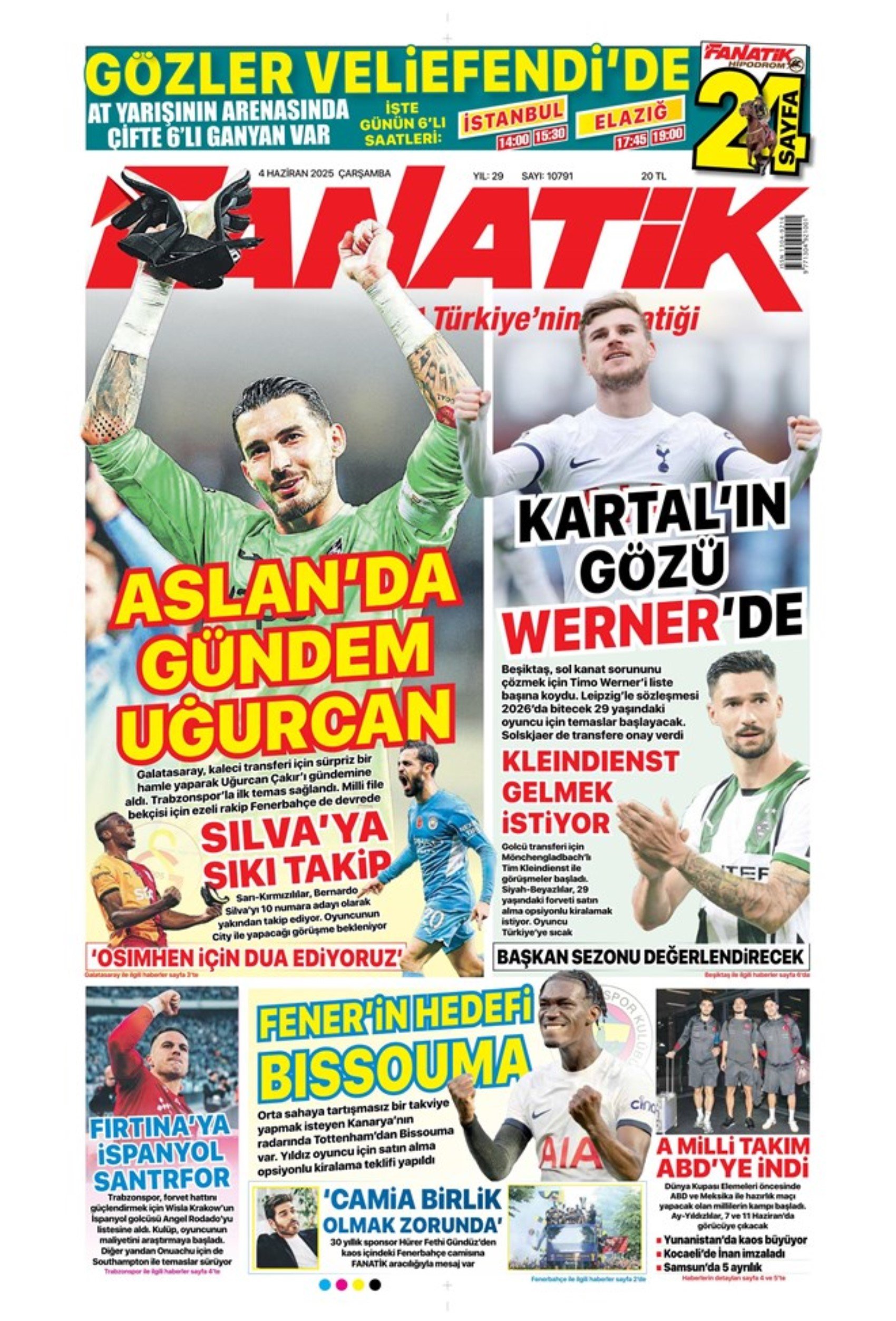 Sporda günün manşetleri... Dusan Vlahovic Fenerbahçe'ye geliyor: Uğurcan Çakır bombası