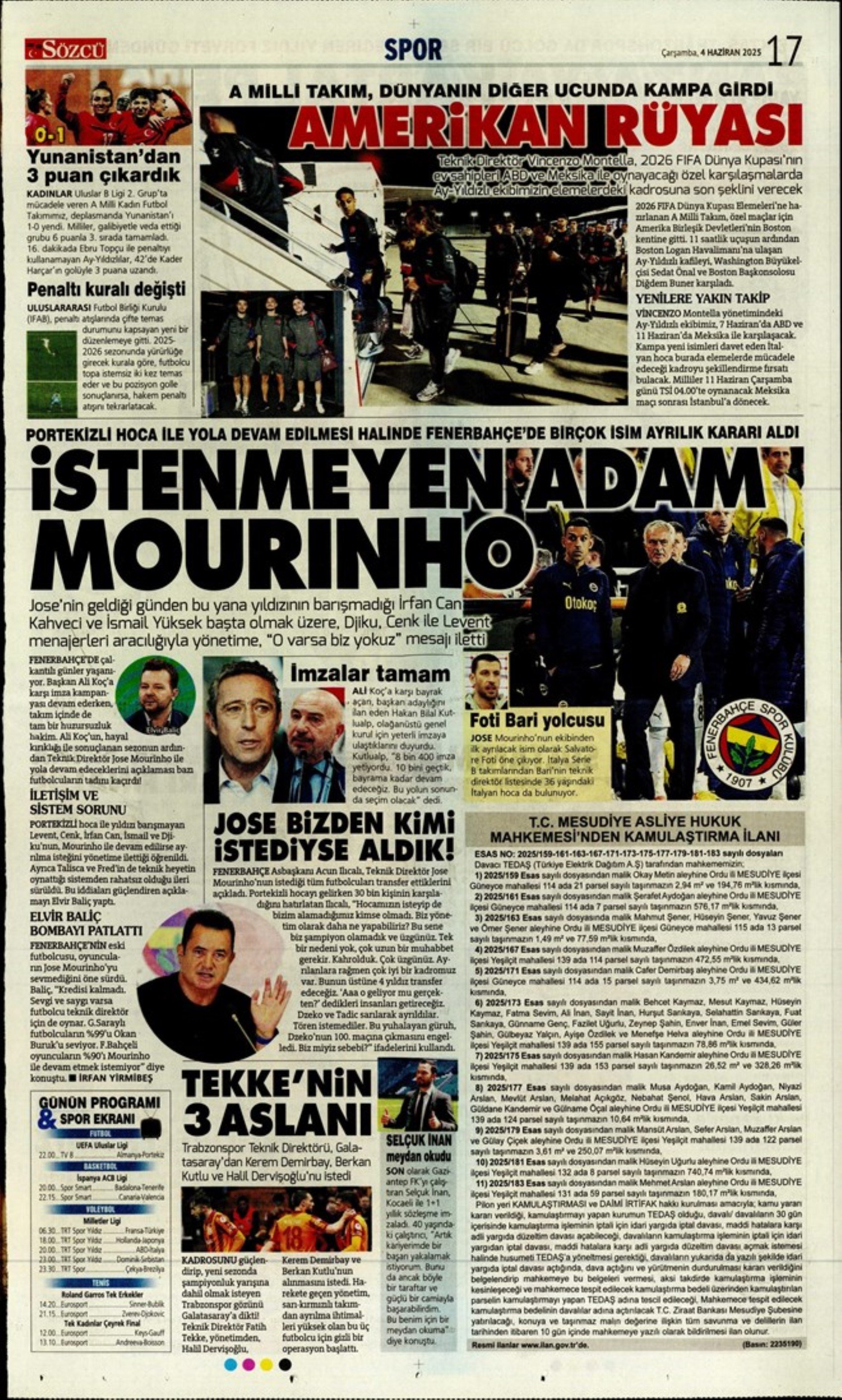 Sporda günün manşetleri... Dusan Vlahovic Fenerbahçe'ye geliyor: Uğurcan Çakır bombası
