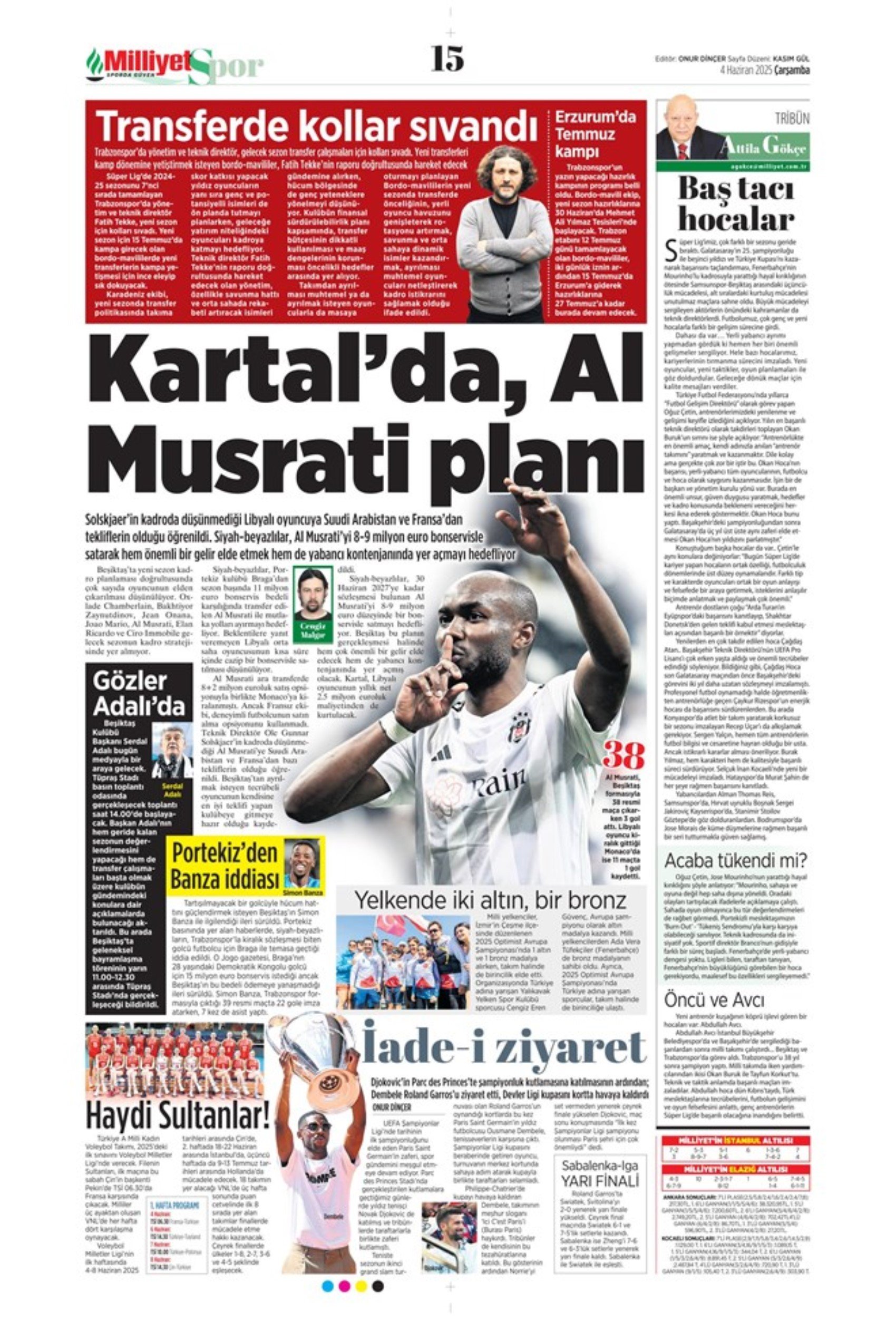 Sporda günün manşetleri... Dusan Vlahovic Fenerbahçe'ye geliyor: Uğurcan Çakır bombası