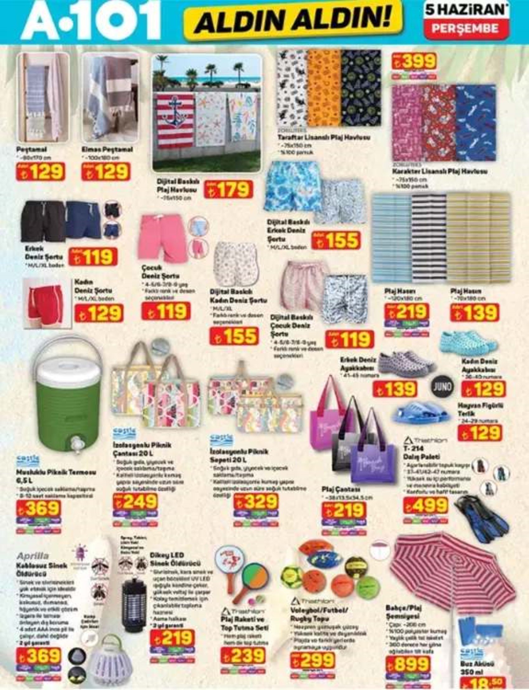 Bugün satışta! A101 Aktüel 5 Haziran kataloğu yayımlandı! Bu hafta A101 marketlere neler geliyor? Hangi ürünler indirimde?