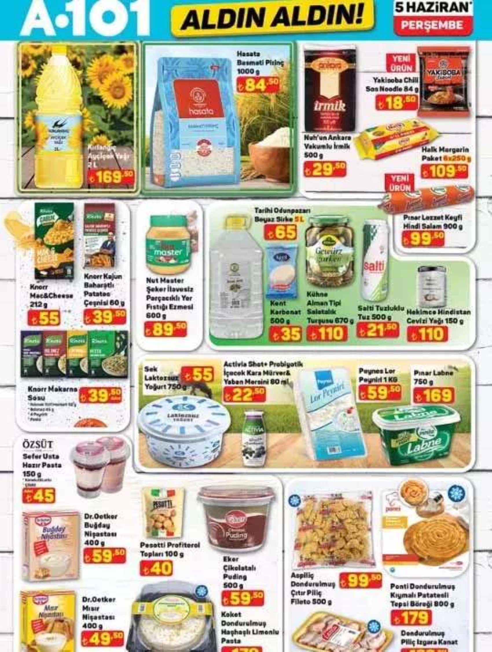 Bugün satışta! A101 Aktüel 5 Haziran kataloğu yayımlandı! Bu hafta A101 marketlere neler geliyor? Hangi ürünler indirimde?