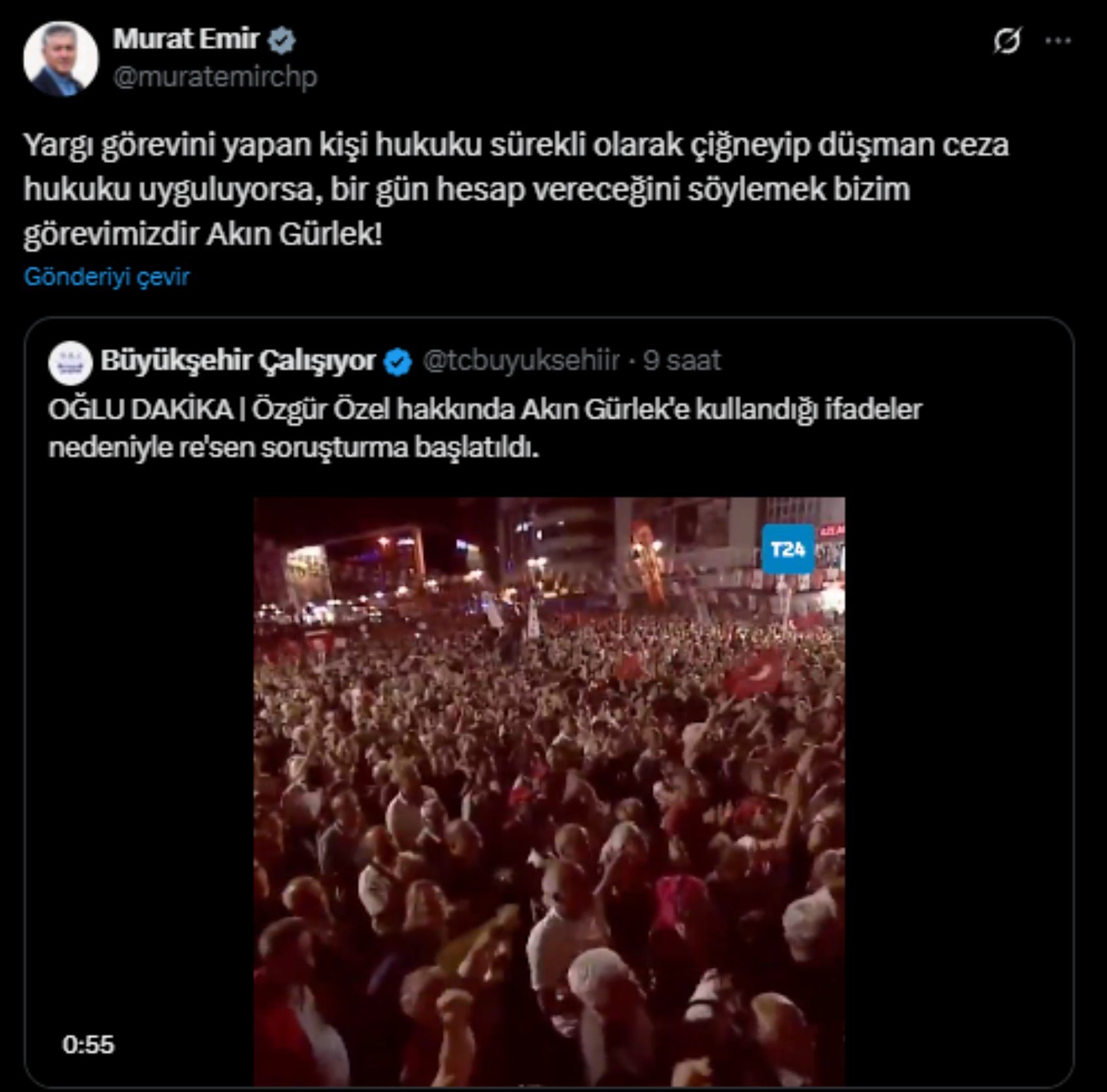 Özgür Özel'e 'Akın Gürlek' soruşturması! CHP'den peş peşe tepkiler geldi