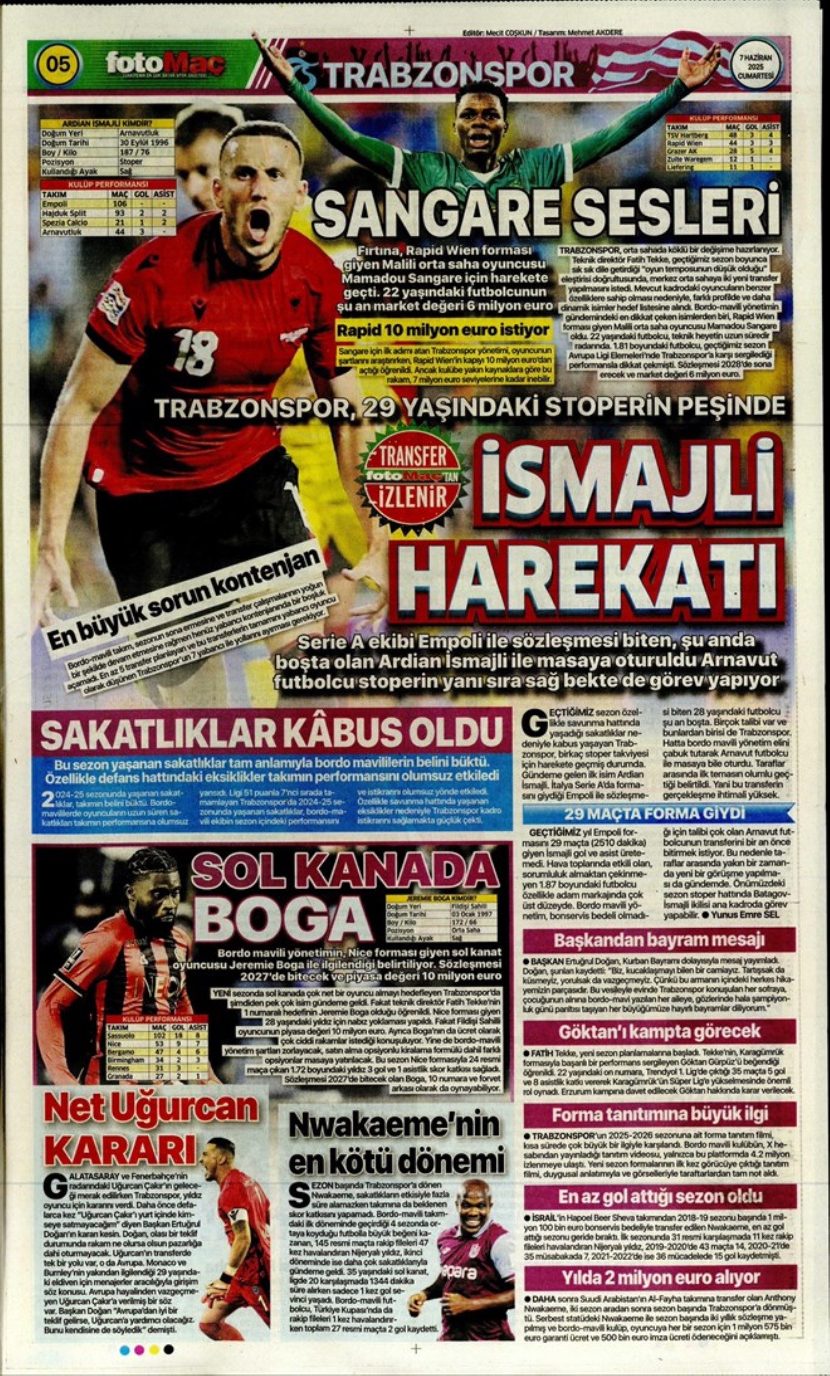 Sporda günün manşetleri... Leroy Sane transferinde ibre Fenerbahçe'ye döndü: Osayi Samuel için Beşiktaş iddiası