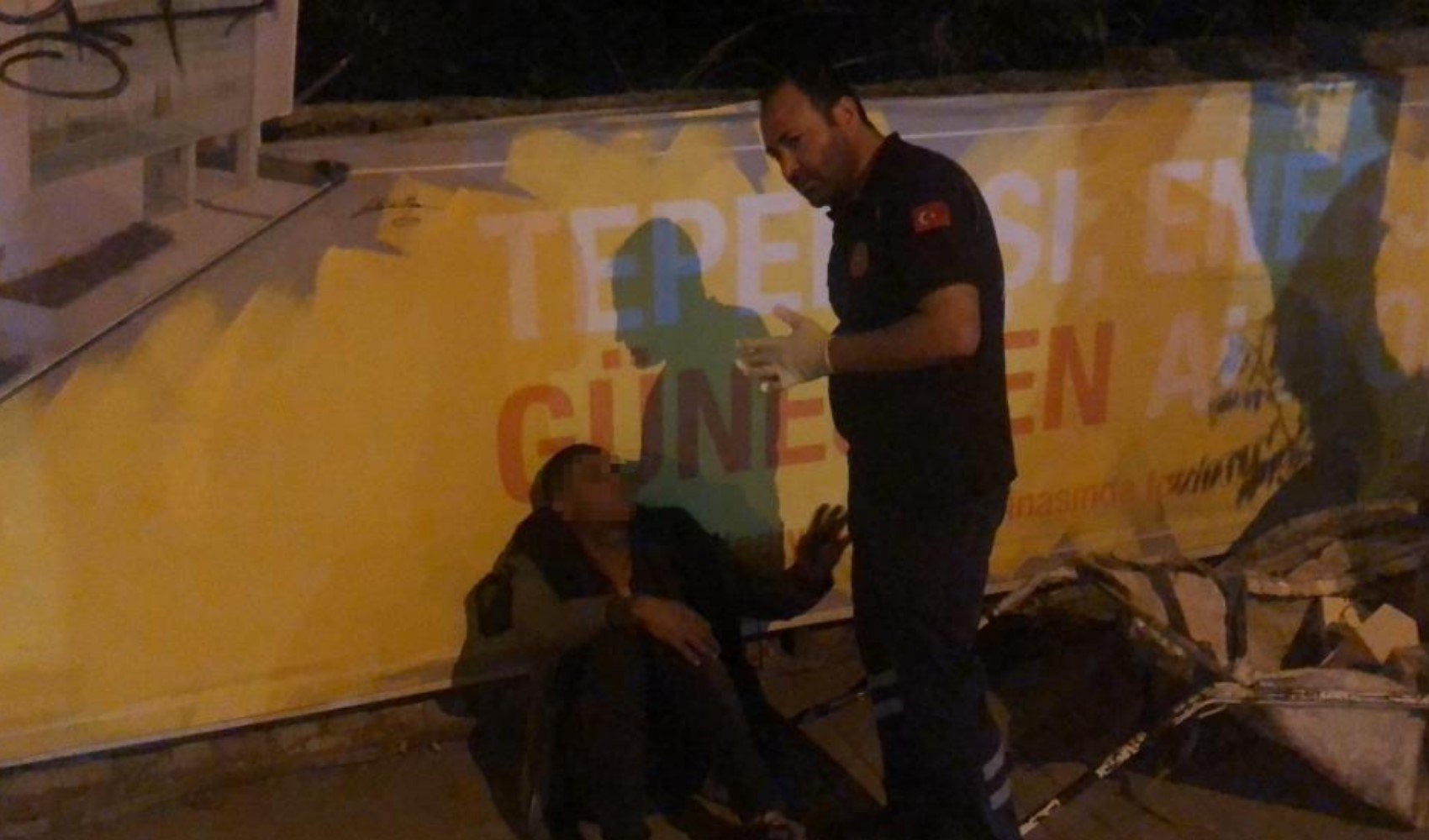 Dilencinin yeni numarası sağlık ekipleri gelince ortaya çıktı
