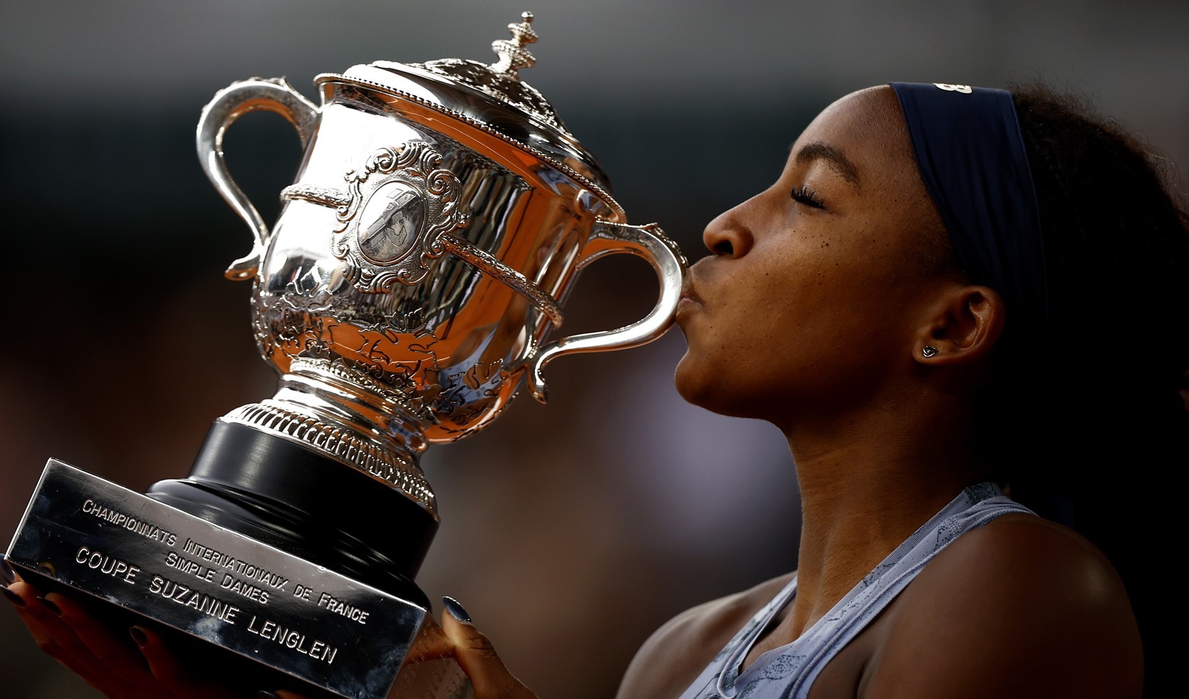 Fransa Açık tek kadınlar finalinde zafer Coco Gauff'un