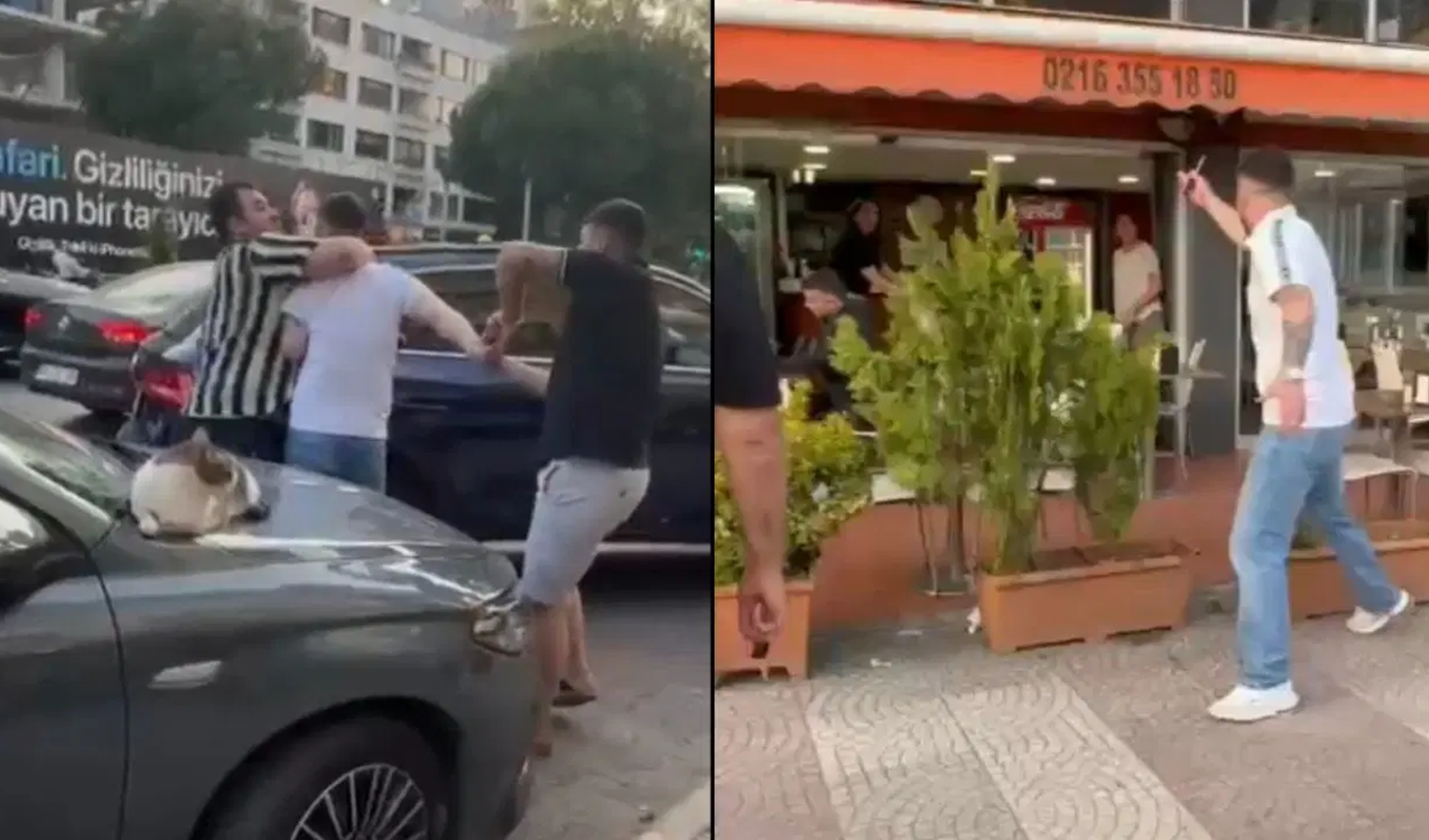 Kadıköy'de trafik kazası sonrası bıçaklı tehdit krizi!