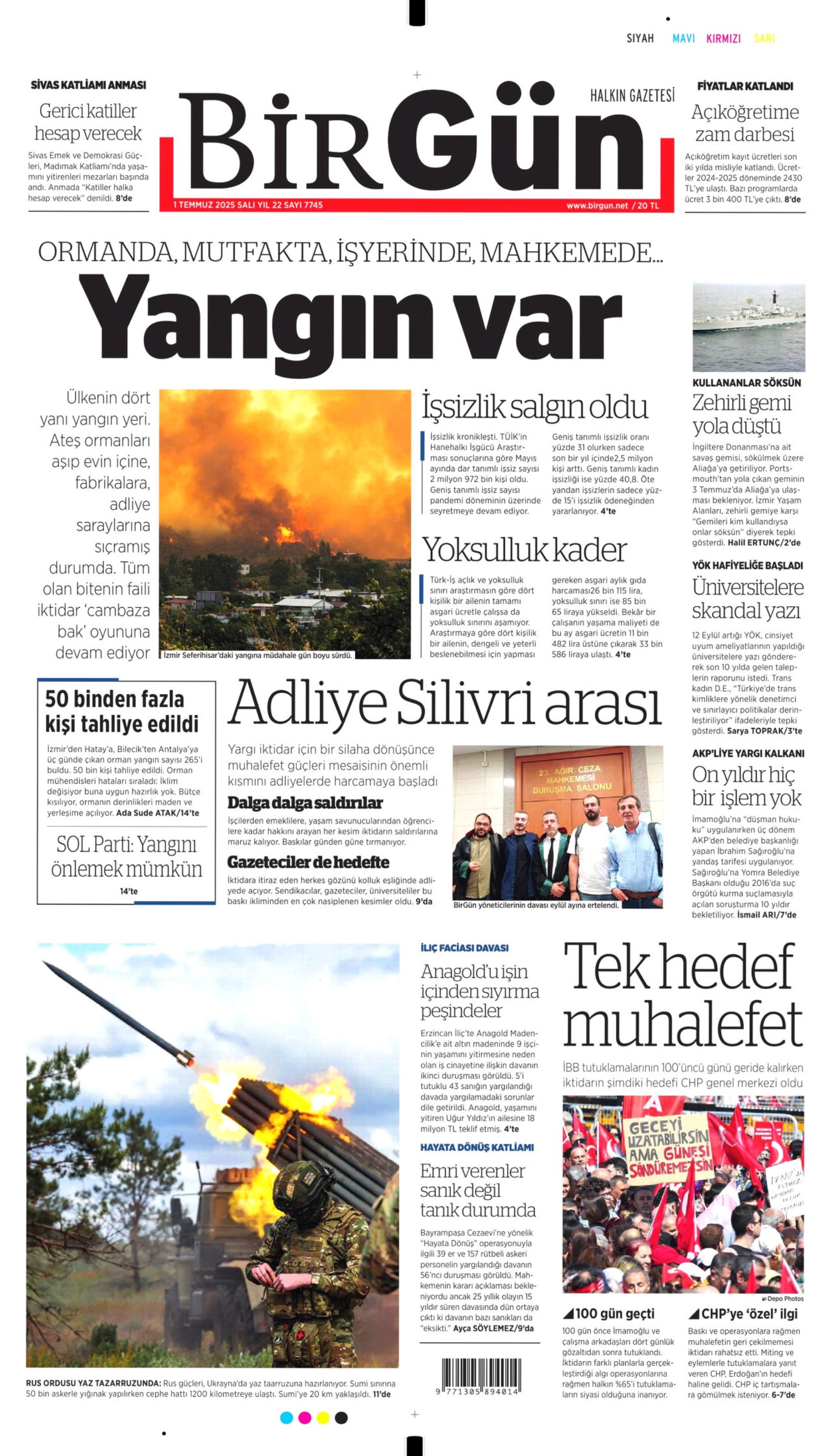 1 Temmuz gazete manşetleri: 'Butlan kılıcı 70 gün daha sallanacak'
