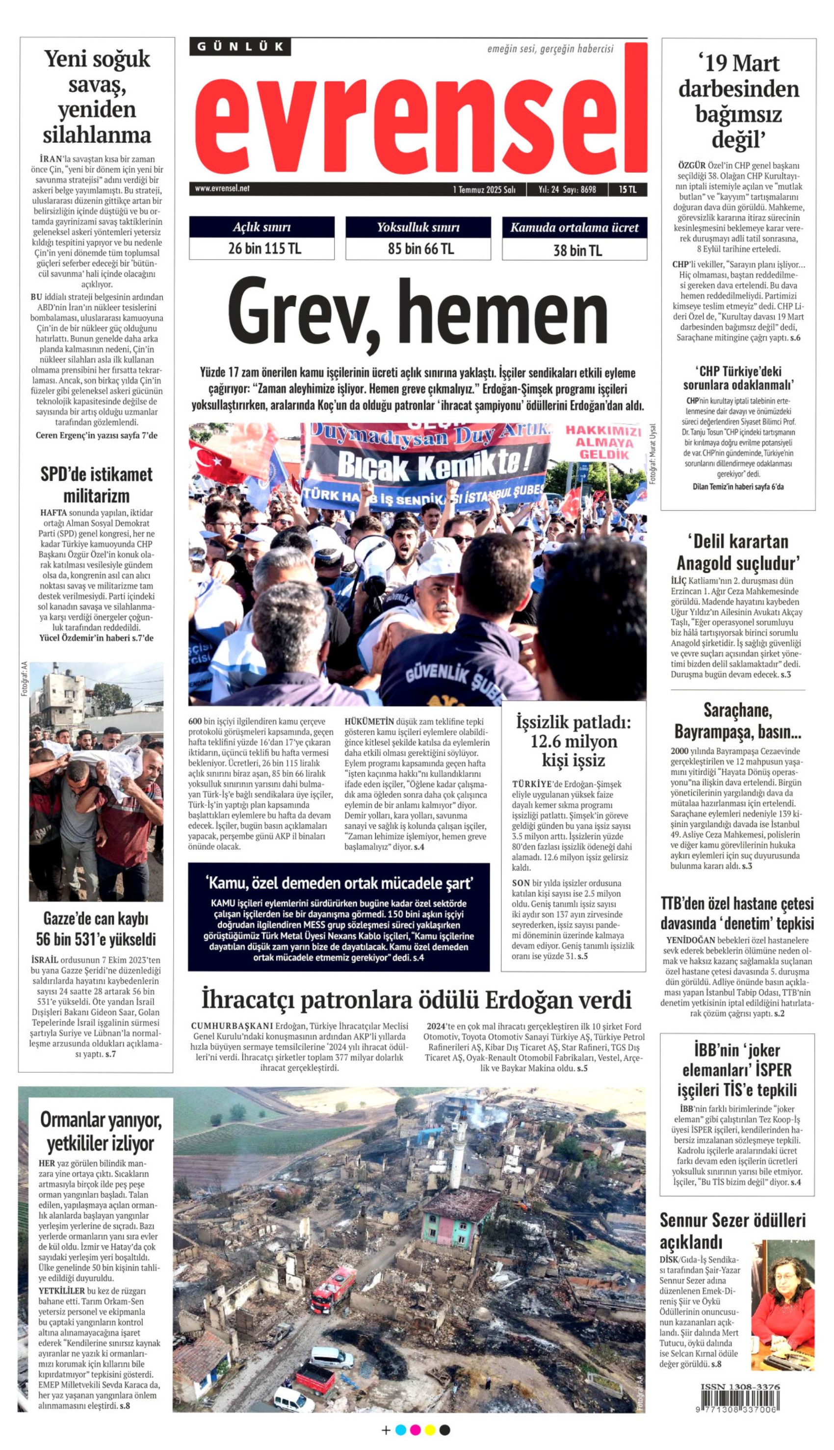 1 Temmuz gazete manşetleri: 'Butlan kılıcı 70 gün daha sallanacak'