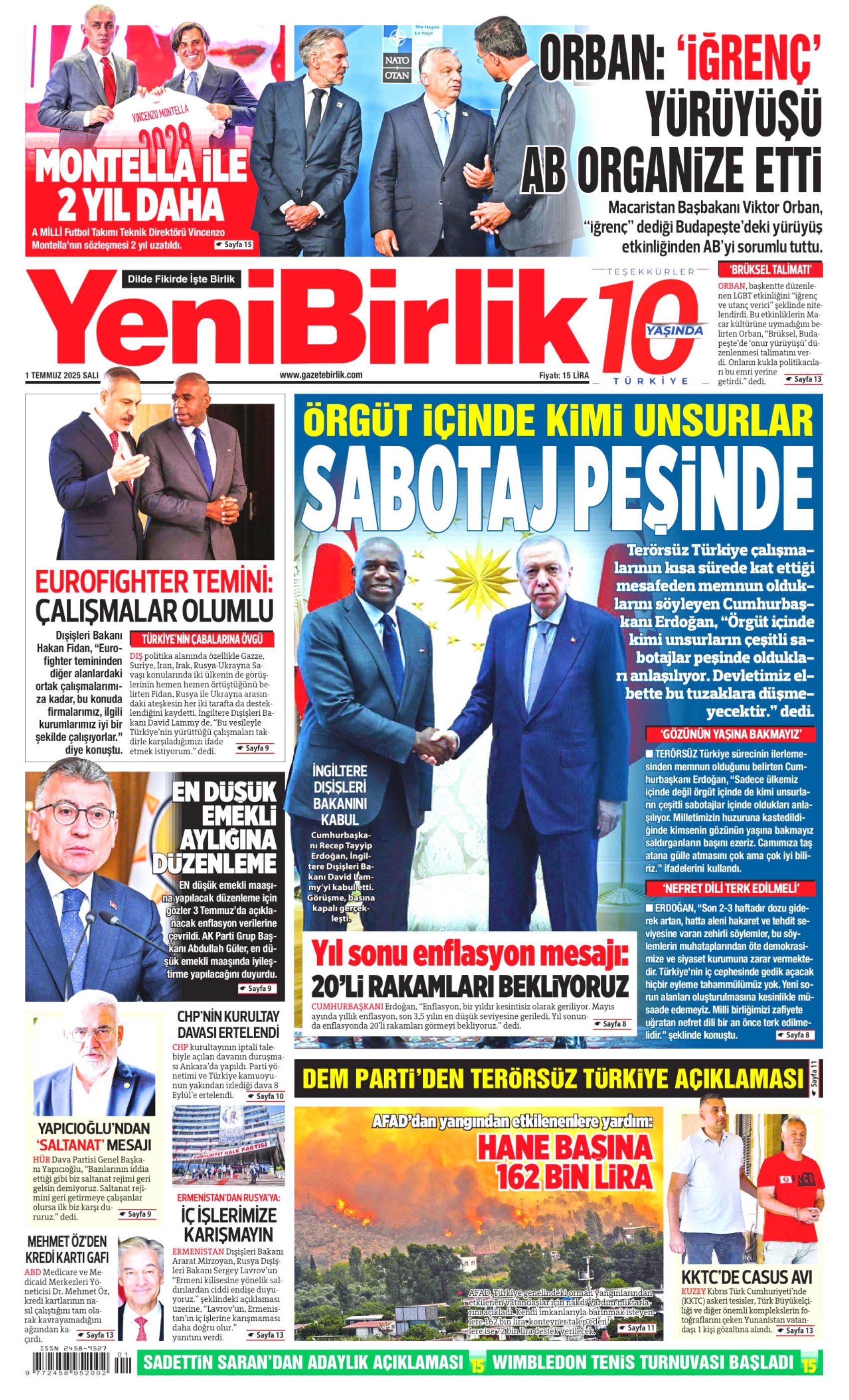 1 Temmuz gazete manşetleri: 'Butlan kılıcı 70 gün daha sallanacak'