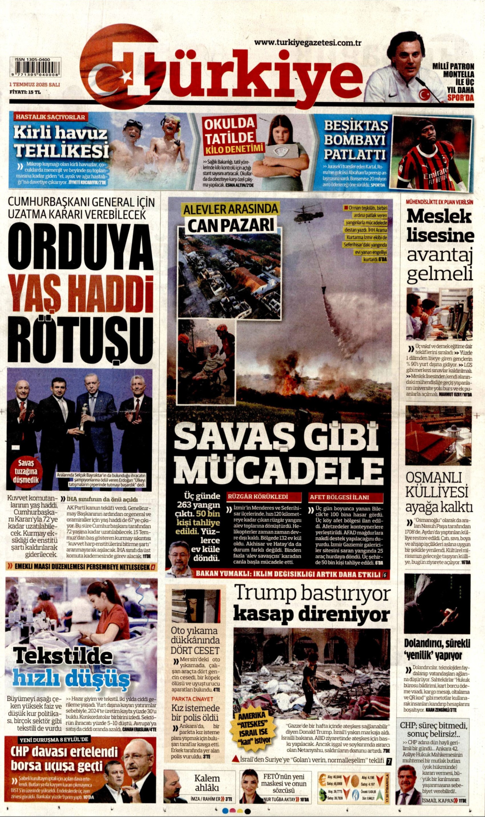 1 Temmuz gazete manşetleri: 'Butlan kılıcı 70 gün daha sallanacak'