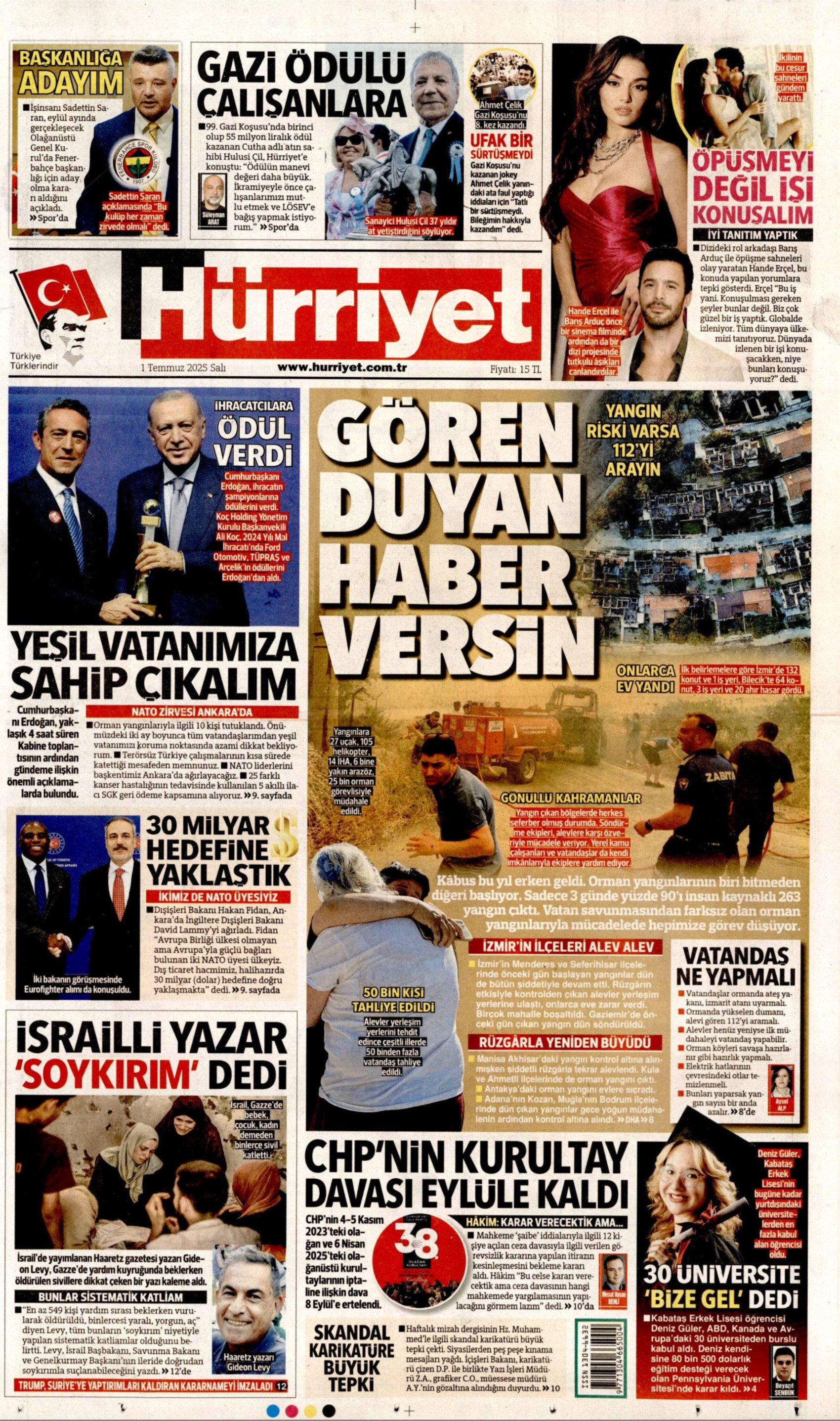 1 Temmuz gazete manşetleri: 'Butlan kılıcı 70 gün daha sallanacak'