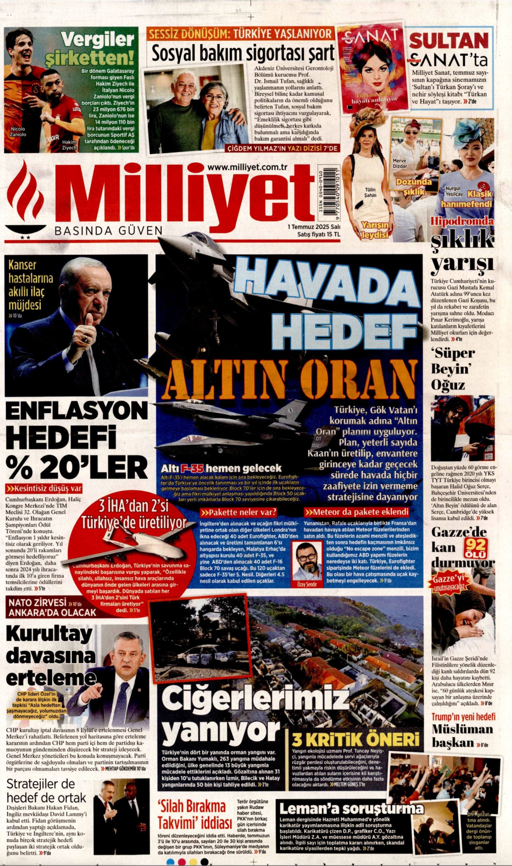 1 Temmuz gazete manşetleri: 'Butlan kılıcı 70 gün daha sallanacak'