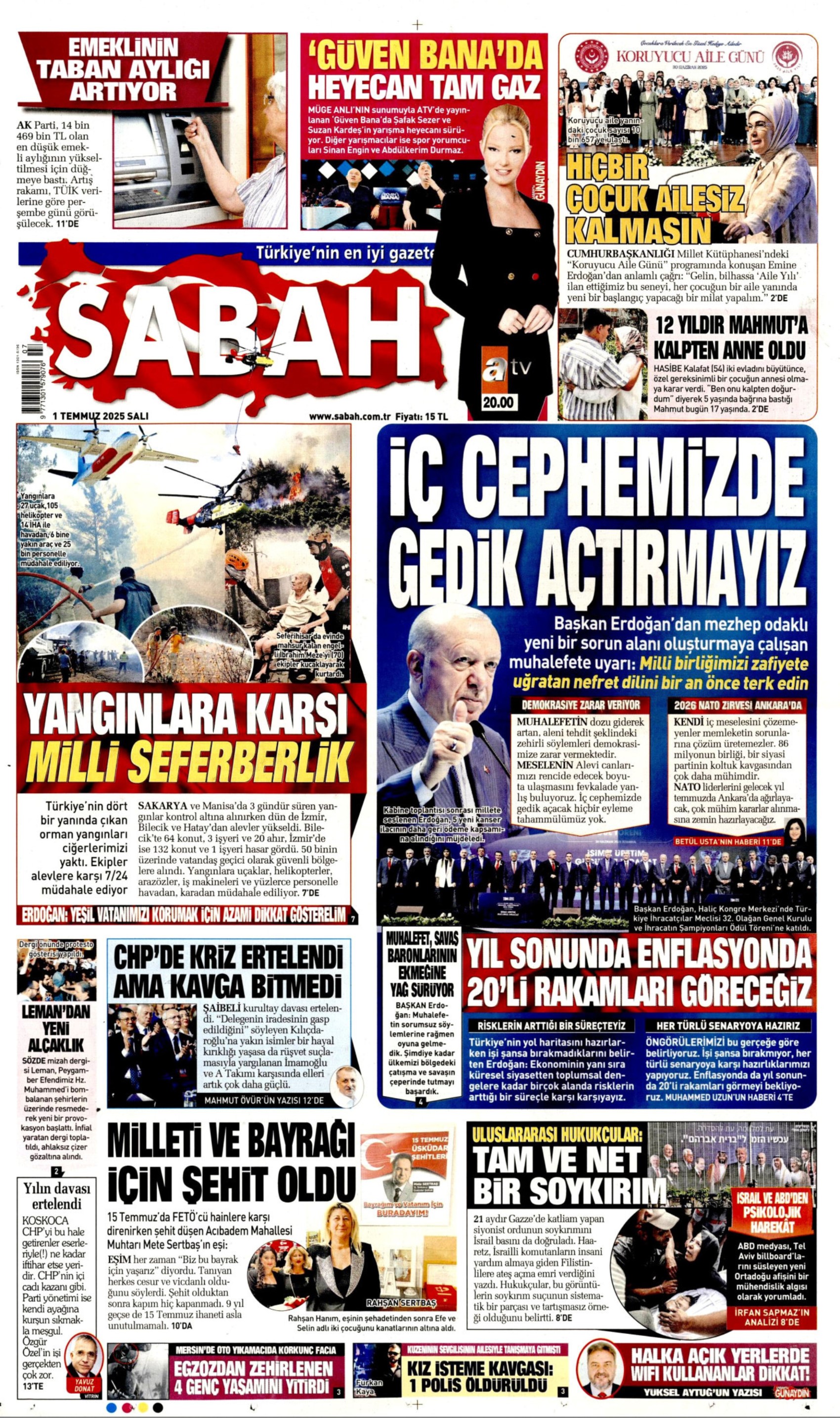 1 Temmuz gazete manşetleri: 'Butlan kılıcı 70 gün daha sallanacak'