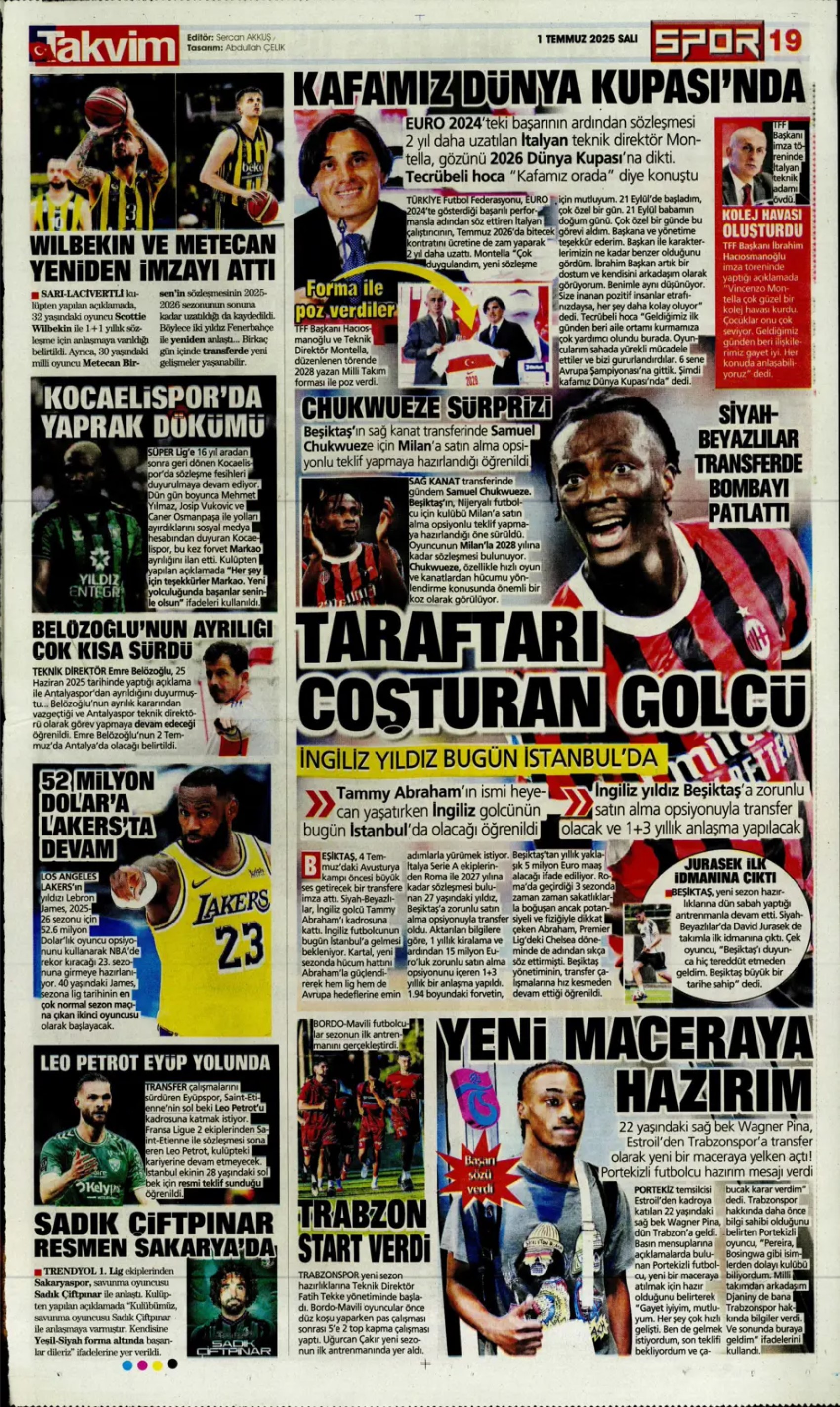 Sporda günün manşetleri: Fener'e Paris paketi! Partey için geri sayım başladı