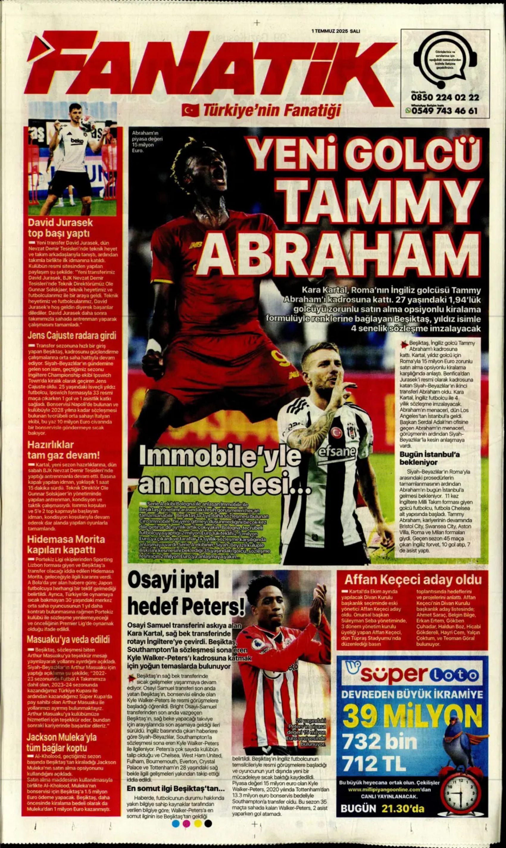 Sporda günün manşetleri: Fener'e Paris paketi! Partey için geri sayım başladı