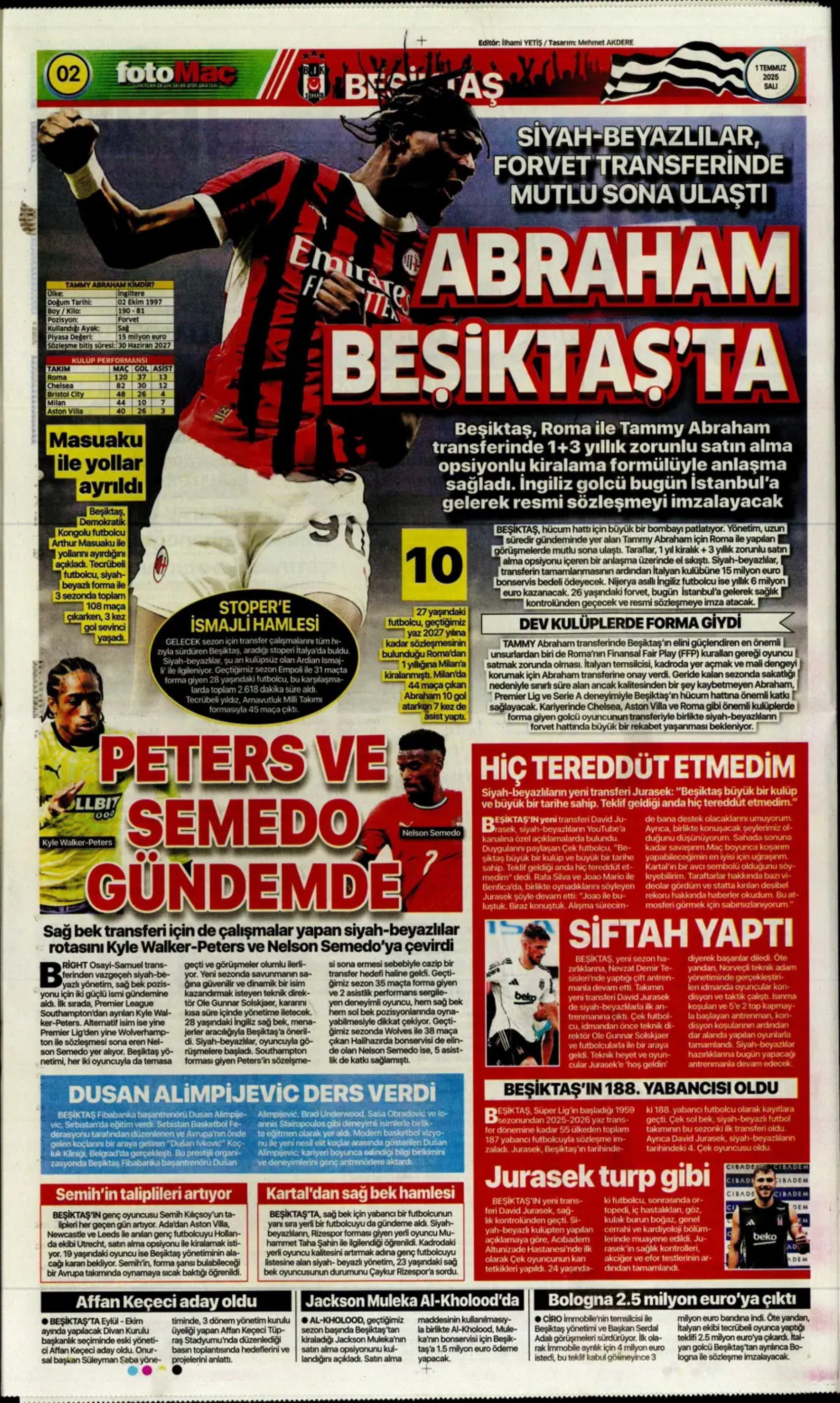 Sporda günün manşetleri: Fener'e Paris paketi! Partey için geri sayım başladı