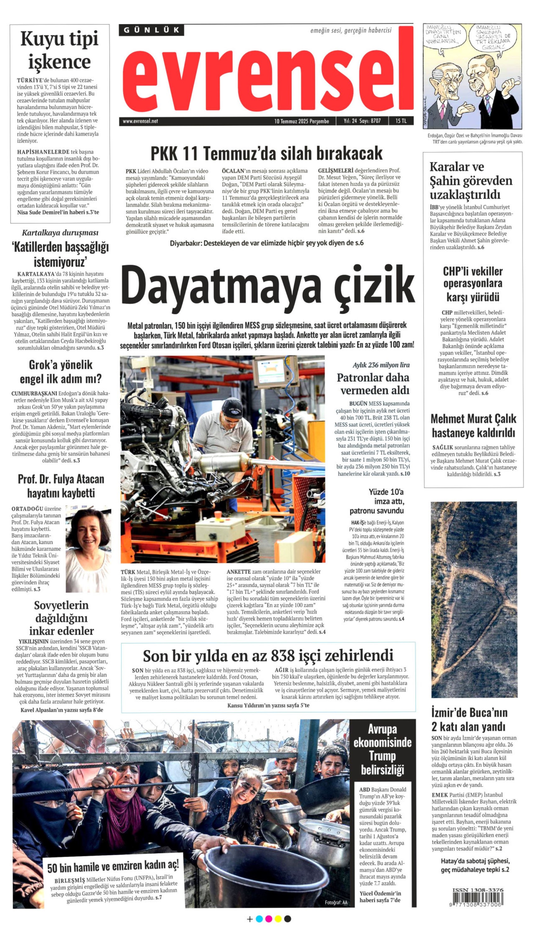10 Temmuz 2025 gazete manşetleri: Gazeteler, teröristbaşı Abdullah Öcalan'ın videolu mesajını nasıl gördü?