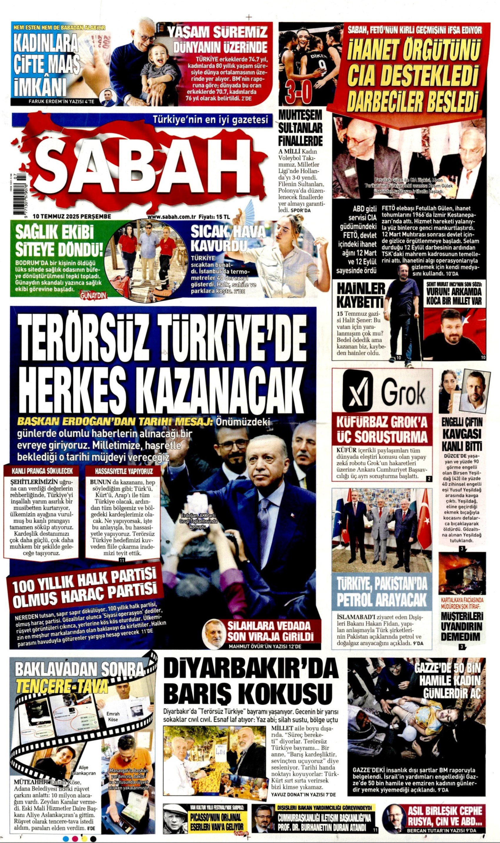 10 Temmuz 2025 gazete manşetleri: Gazeteler, teröristbaşı Abdullah Öcalan'ın videolu mesajını nasıl gördü?