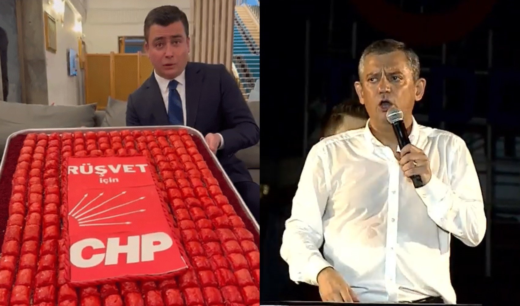 Osman Gökçek'in baklavalı rüşvet göndermesine Özel'den sert tepki: Bozuk tohum Osman Gökçek'in baklavalı rüşvet göndermesine Özel'den sert tepki: Bozuk tohum