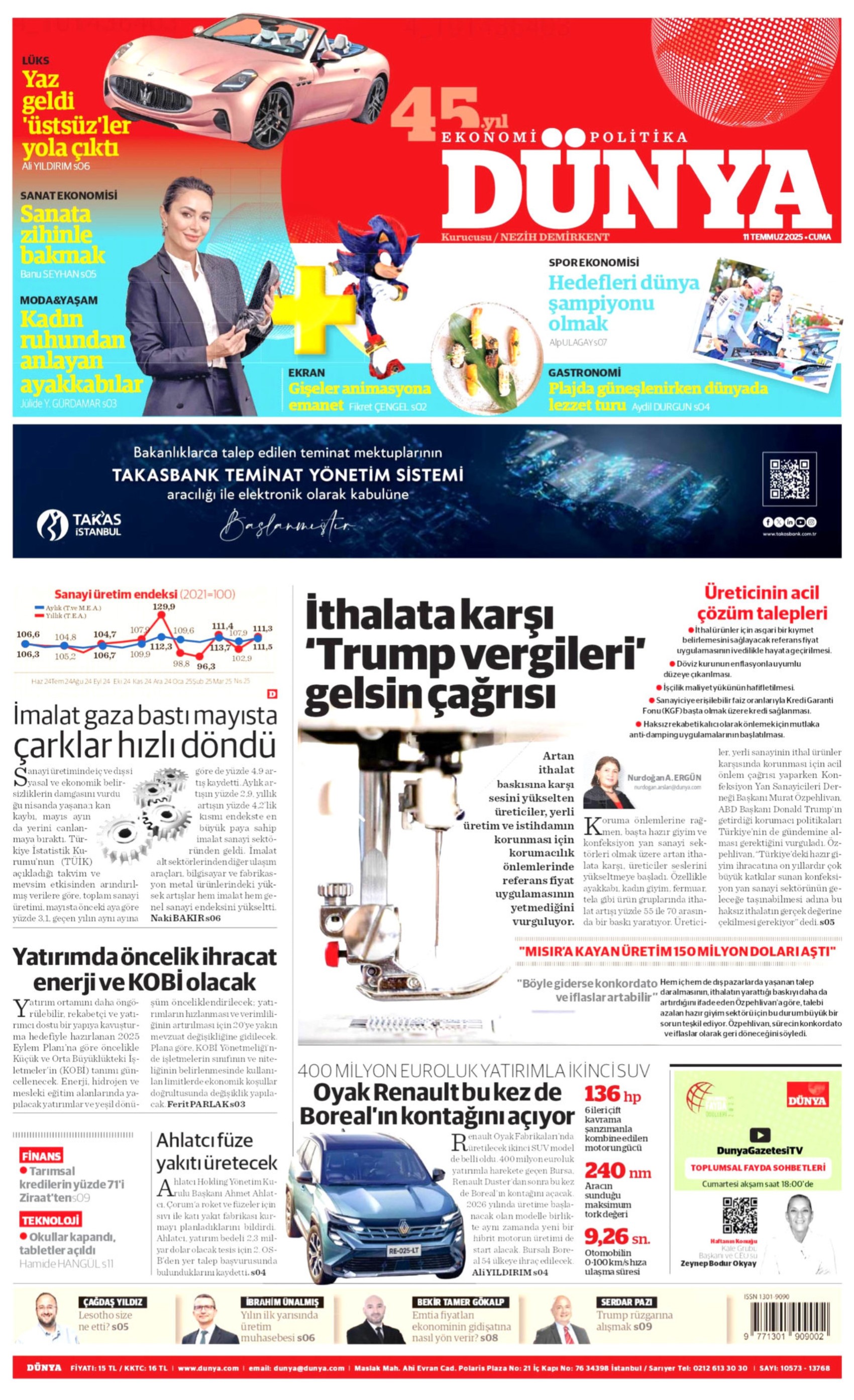 11 Temmuz 2025 gazete manşetleri: 'Terör örgütü PKK işte böyle silah bırakacak'
