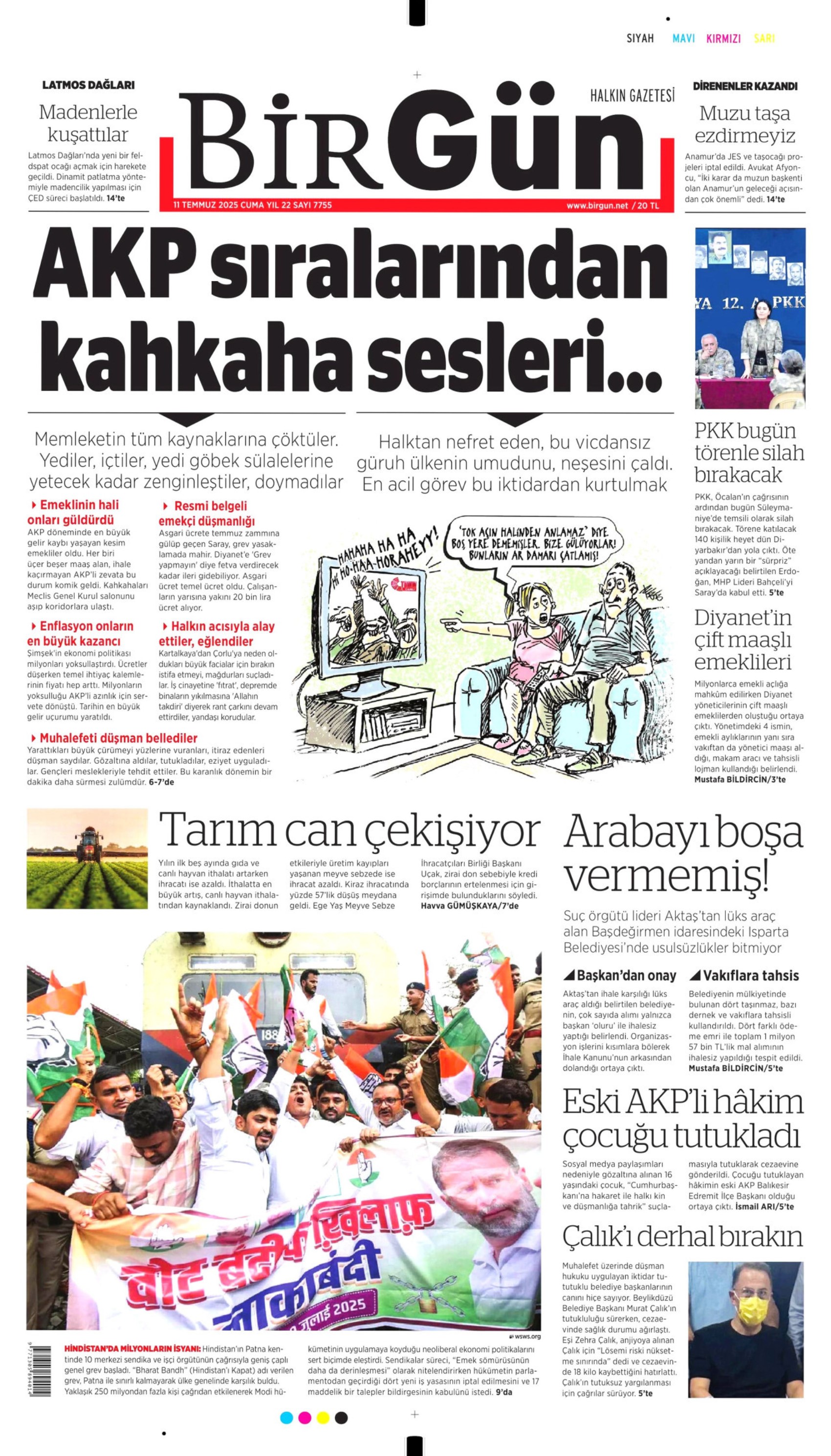 11 Temmuz 2025 gazete manşetleri: 'Terör örgütü PKK işte böyle silah bırakacak'