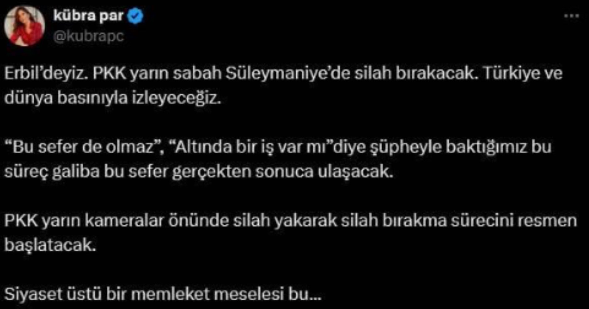 Terör örgütü PKK sembolik olarak silah bırakıyor: Gazeteciler Süleymaniye’de neler paylaştı?