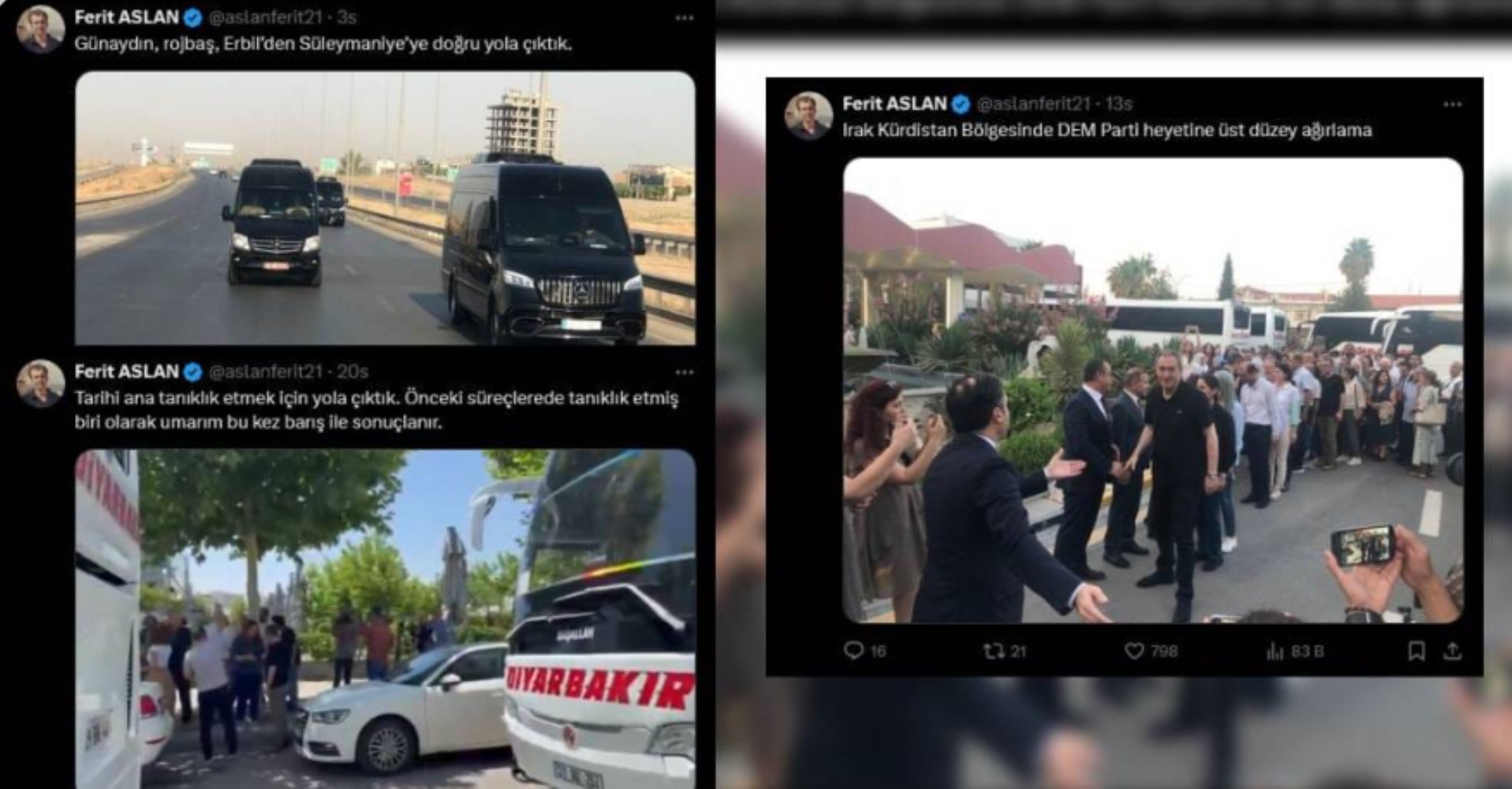 Terör örgütü PKK sembolik olarak silah bırakıyor: Gazeteciler Süleymaniye’de neler paylaştı?