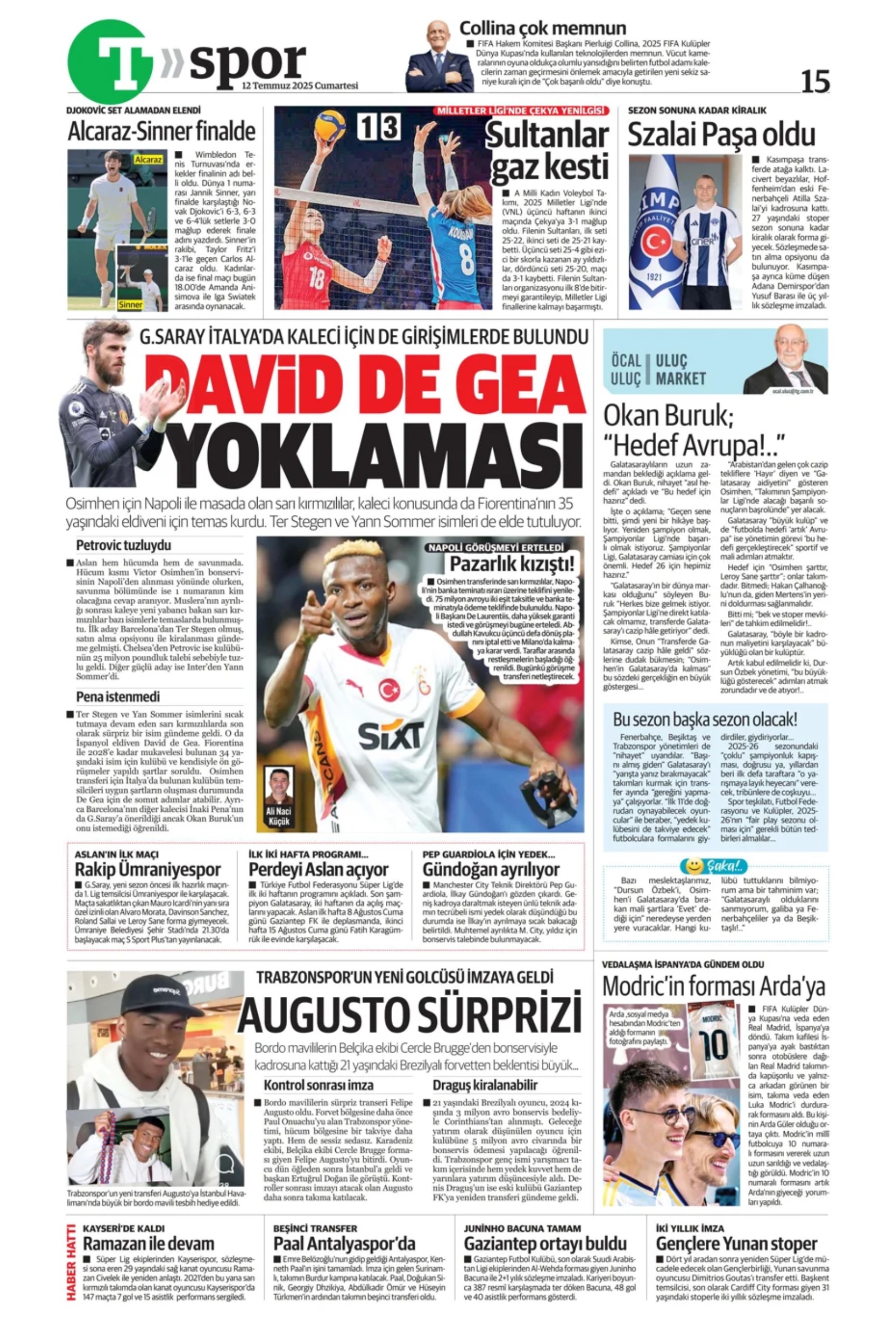 Sporda günün manşetleri... Fenerbahçe transferde gaza basıyor: Osimhen'de büyük satranç