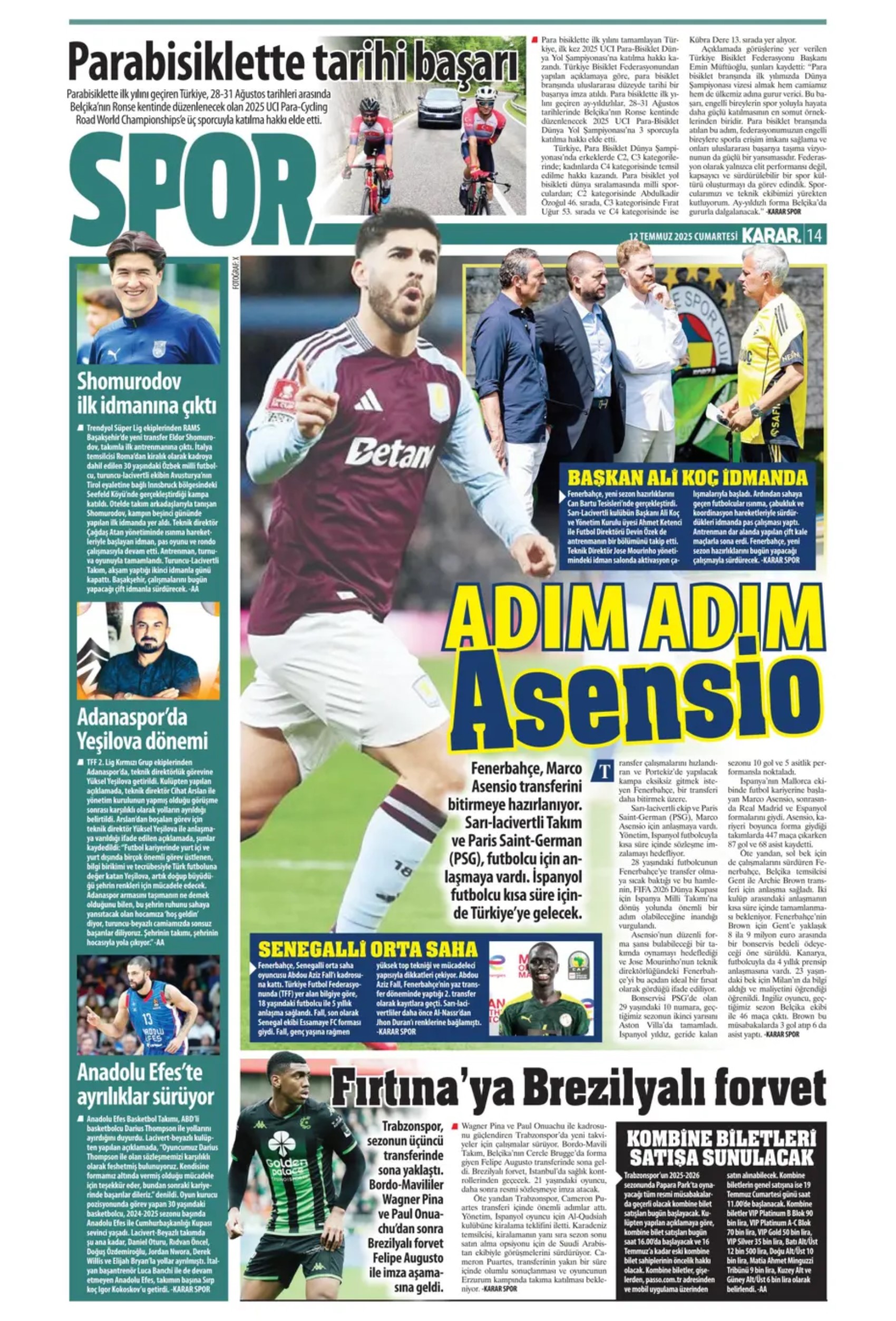 Sporda günün manşetleri... Fenerbahçe transferde gaza basıyor: Osimhen'de büyük satranç