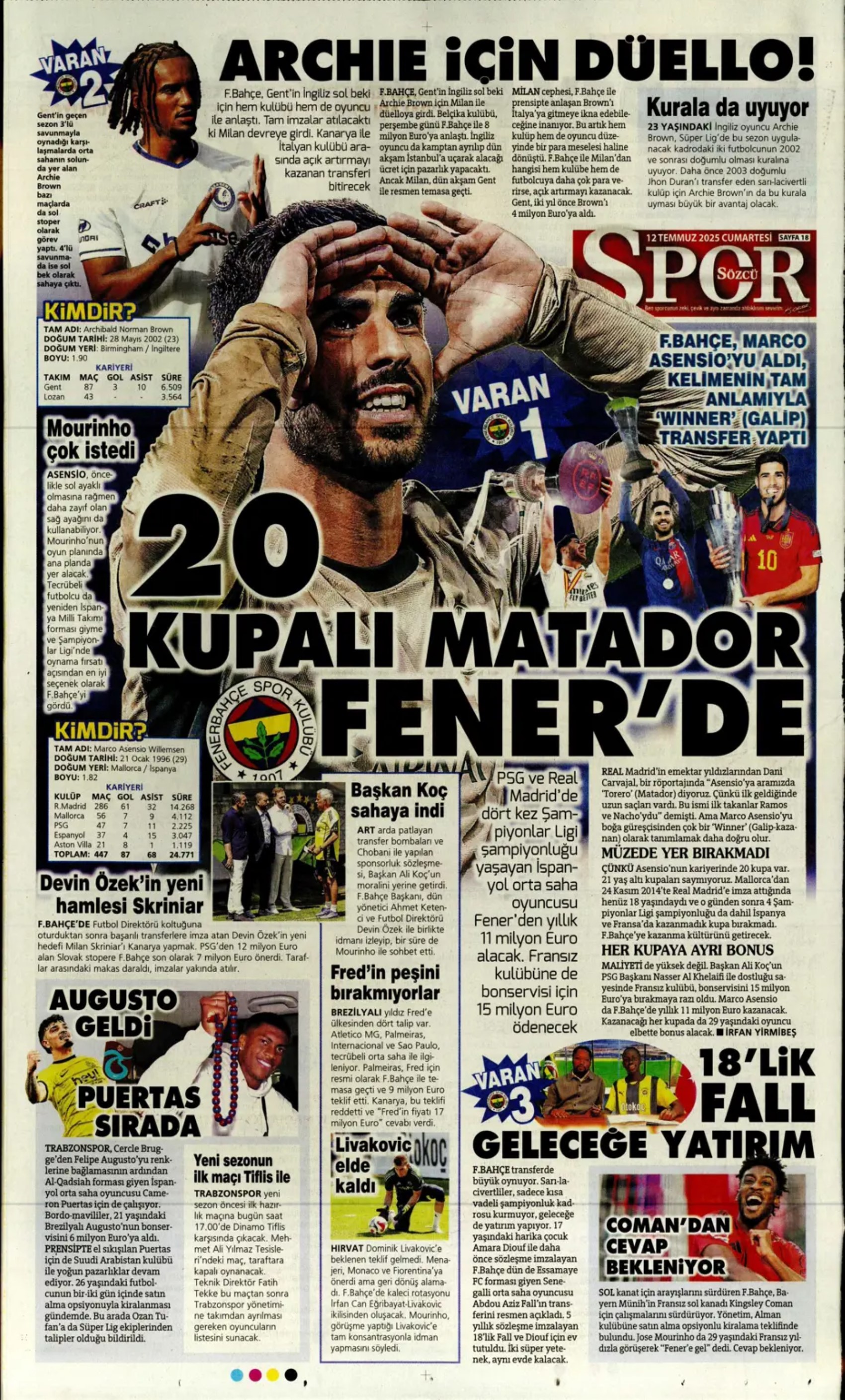 Sporda günün manşetleri... Fenerbahçe transferde gaza basıyor: Osimhen'de büyük satranç