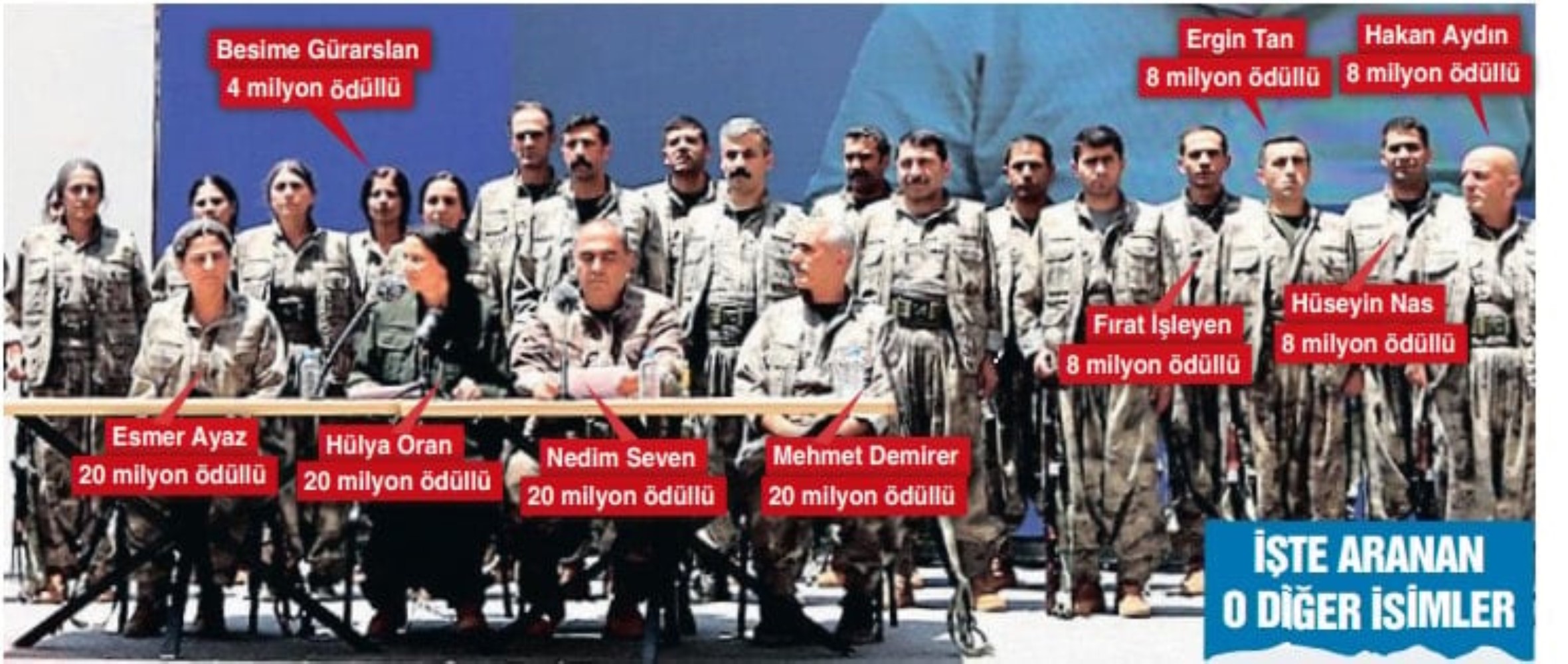 Türkiye'nin yıllardır aradığı teröristler: Silah bırakan PKK’lıların başına 116 milyon TL ödül konmuş