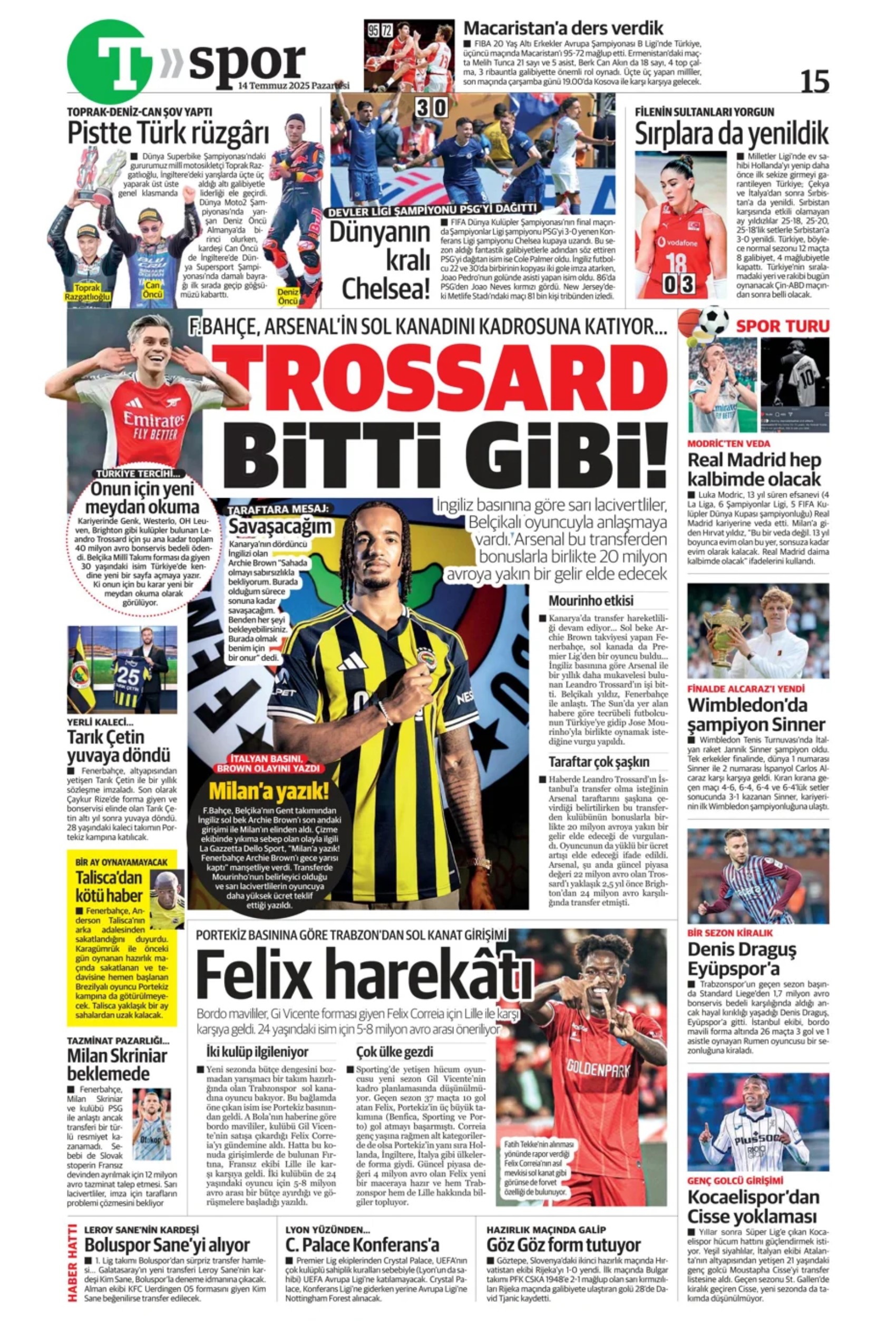 Sporda günün manşetleri... Fenerbahçe Marco Asensio'da mutlu sona ulaştı: Osimhen'de karar haftası