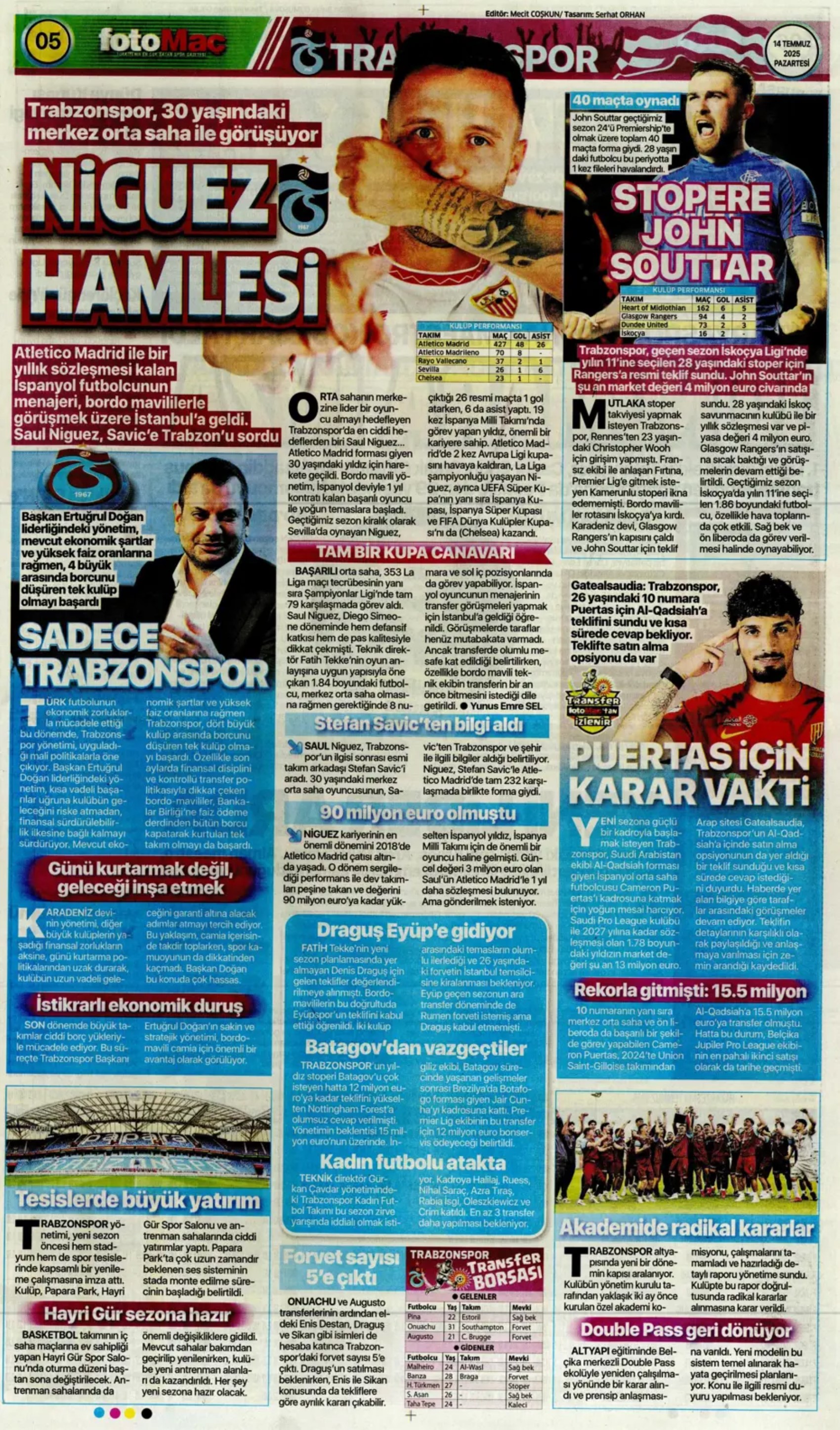 Sporda günün manşetleri... Fenerbahçe Marco Asensio'da mutlu sona ulaştı: Osimhen'de karar haftası