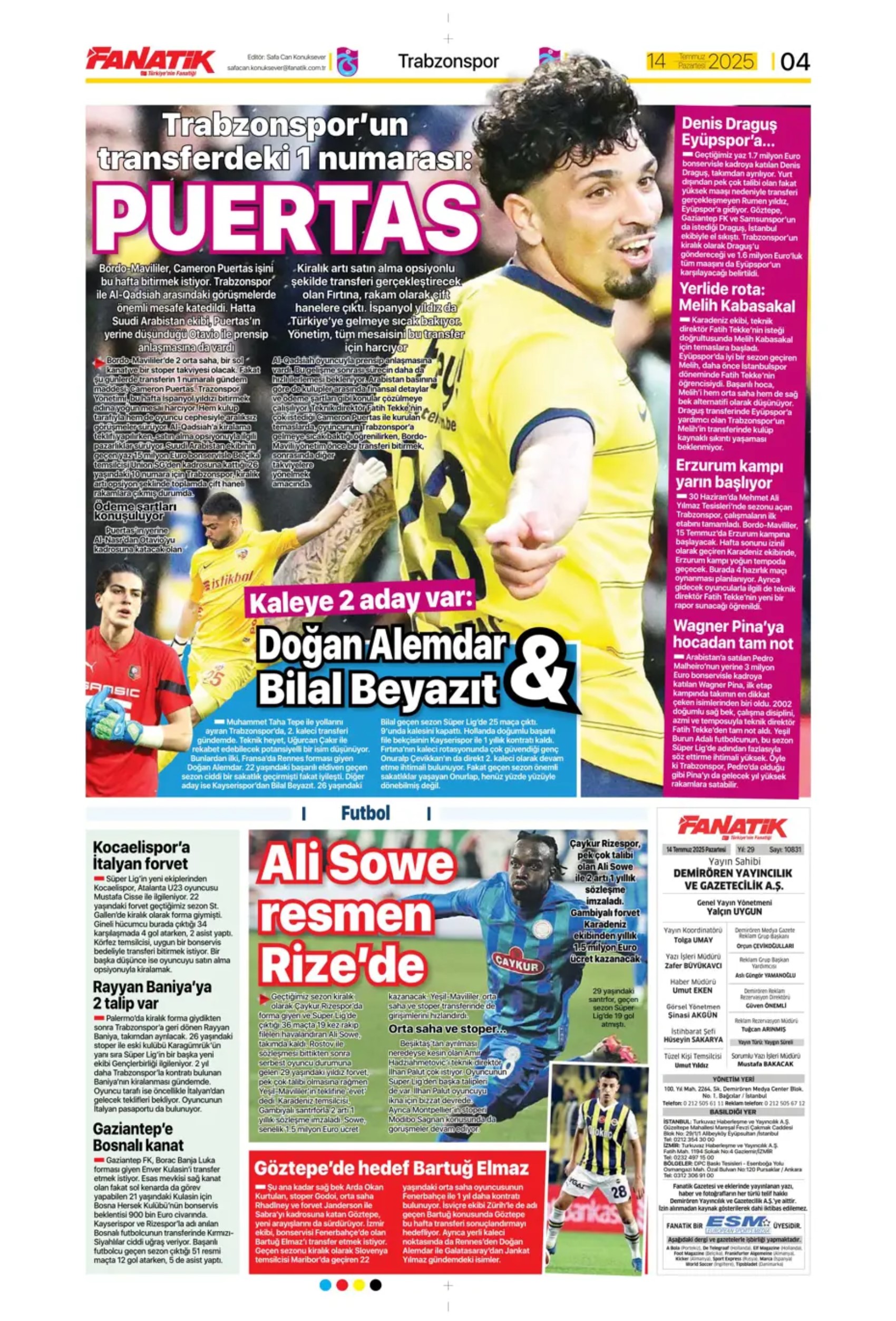 Sporda günün manşetleri... Fenerbahçe Marco Asensio'da mutlu sona ulaştı: Osimhen'de karar haftası
