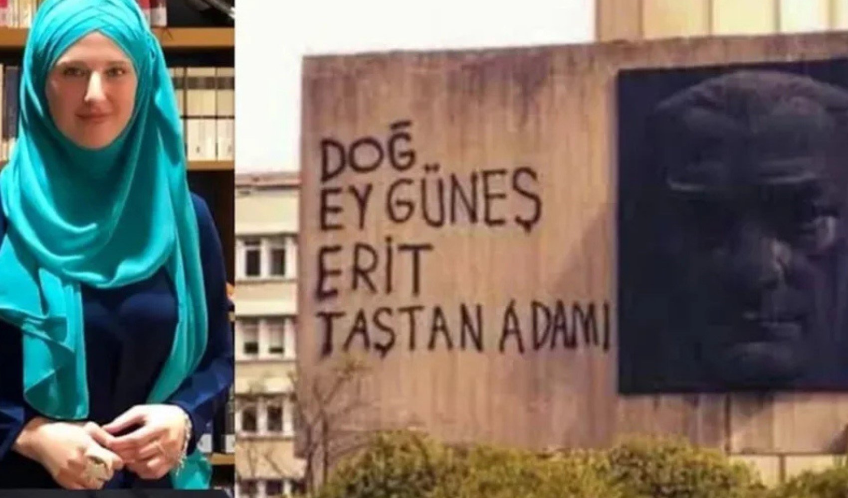 Milat Gazetesi temsilcisinden tepki çeken Atatürk paylaşımı: 'Doğ ey güneş erit taştan adamı'