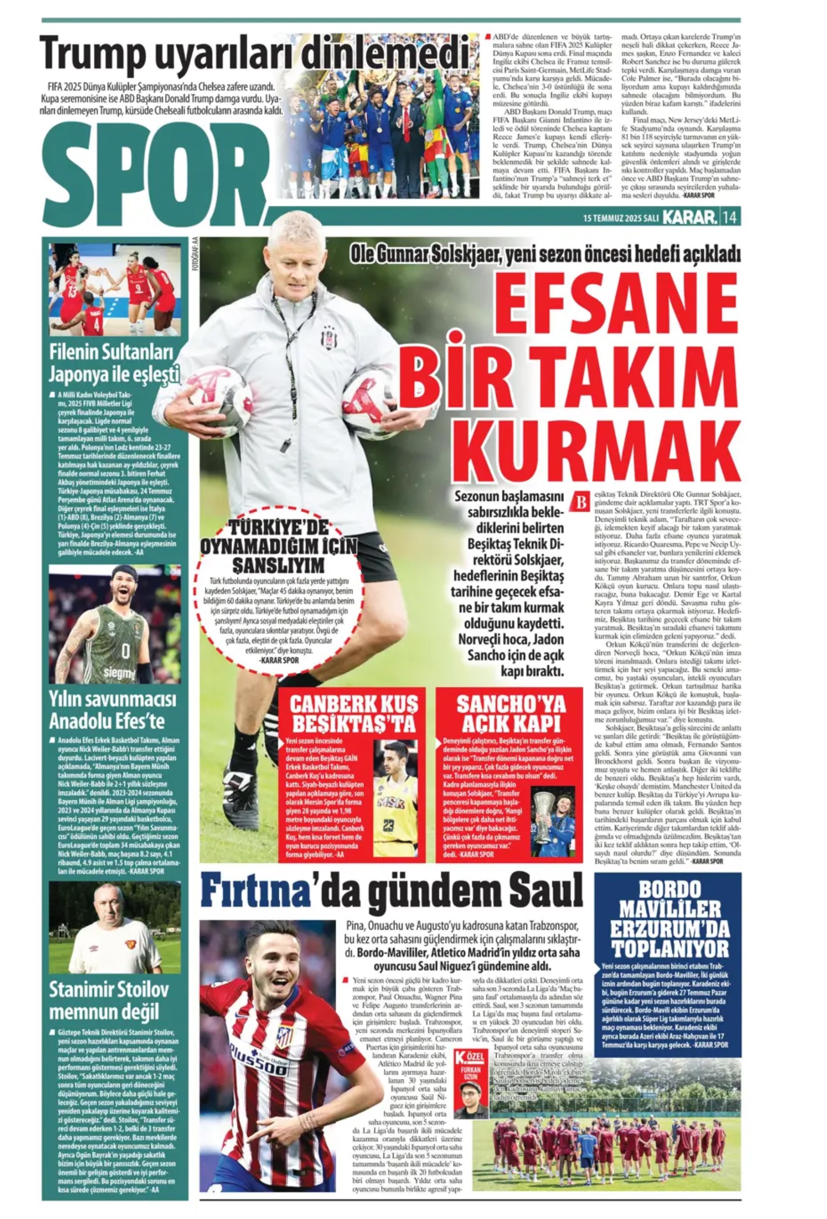 Sporda günün manşetleri... Fenerbahçe'de Xhaka sesleri: 'Sadece Galatasaray'da oynarım'