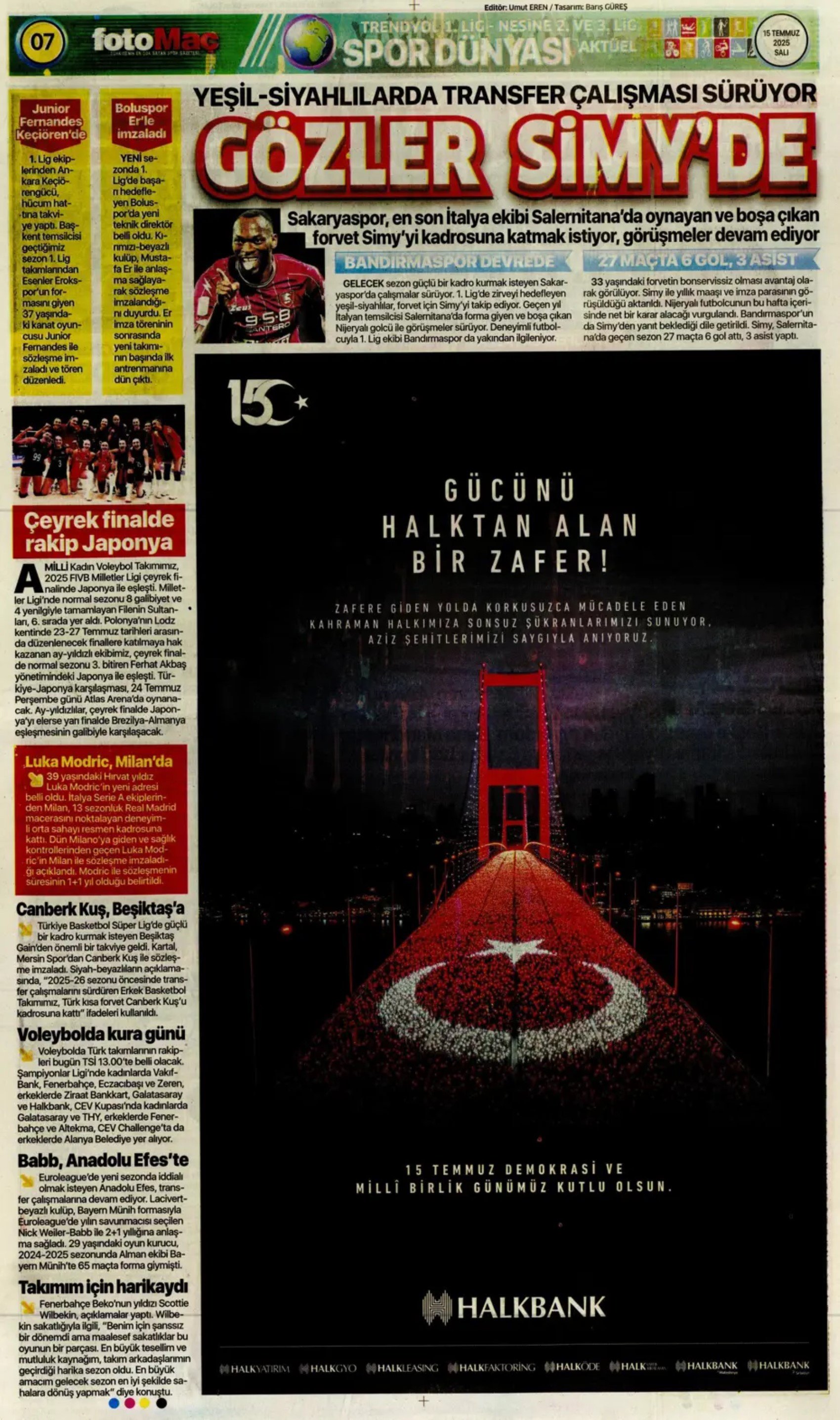 Sporda günün manşetleri... Fenerbahçe'de Xhaka sesleri: 'Sadece Galatasaray'da oynarım'