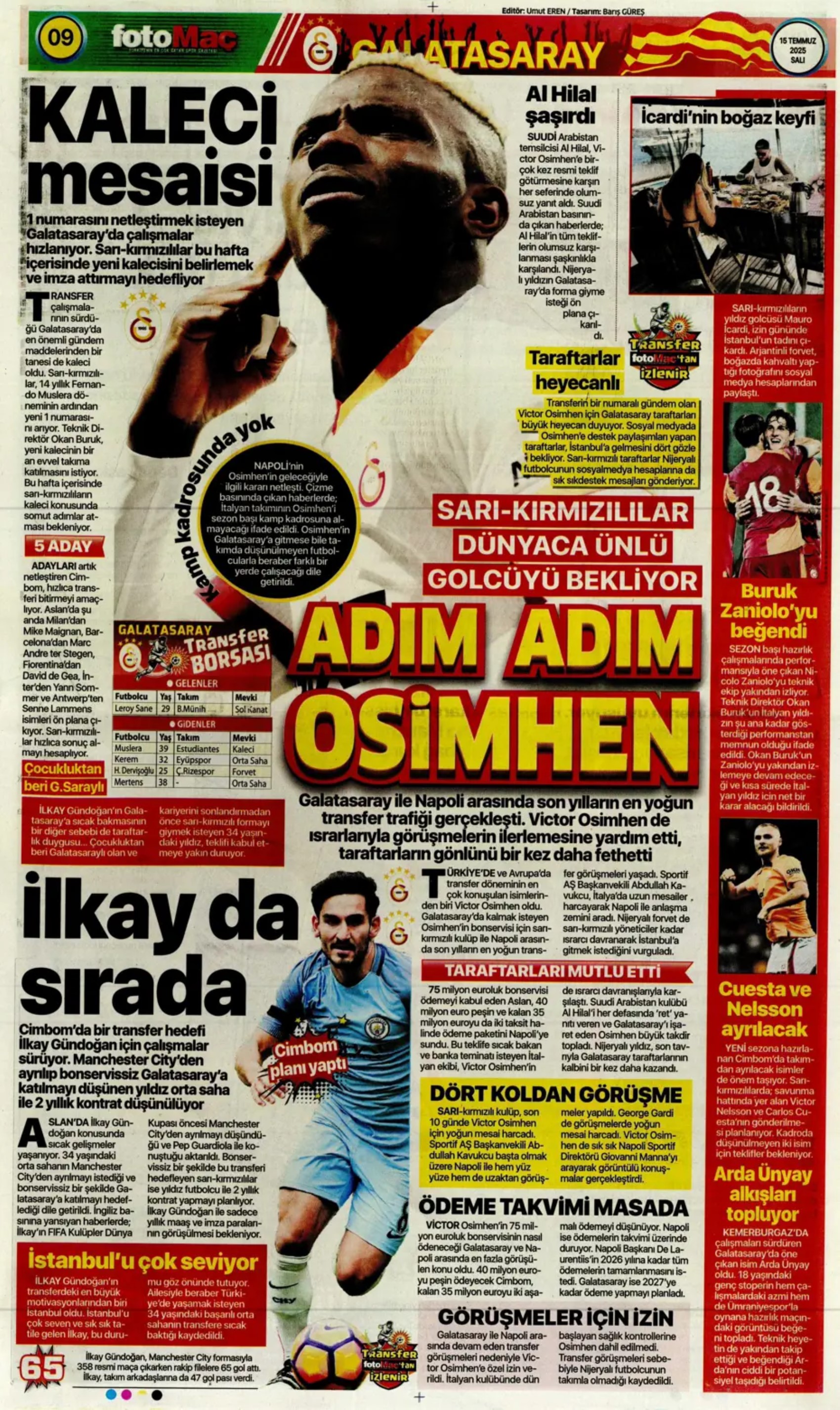Sporda günün manşetleri... Fenerbahçe'de Xhaka sesleri: 'Sadece Galatasaray'da oynarım'