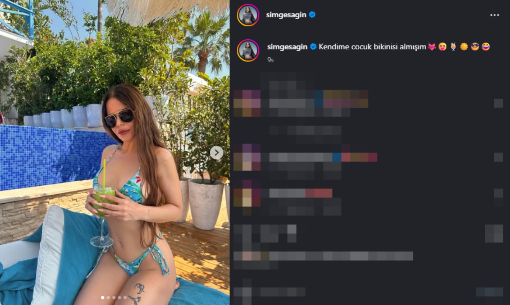 Simge Sağın'dan bikini itirafı: Çocuk bikinisi