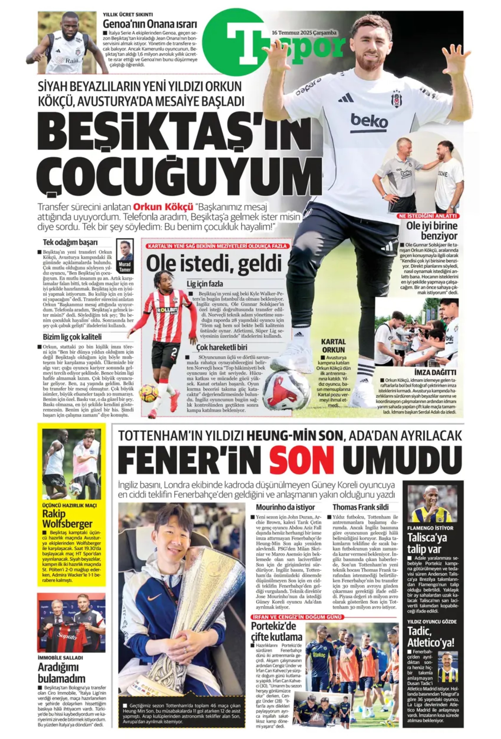 Sporda günün manşetleri: Osimhen'de pay rötarı: Aslan kalede gözünün Ederson'a dikti
