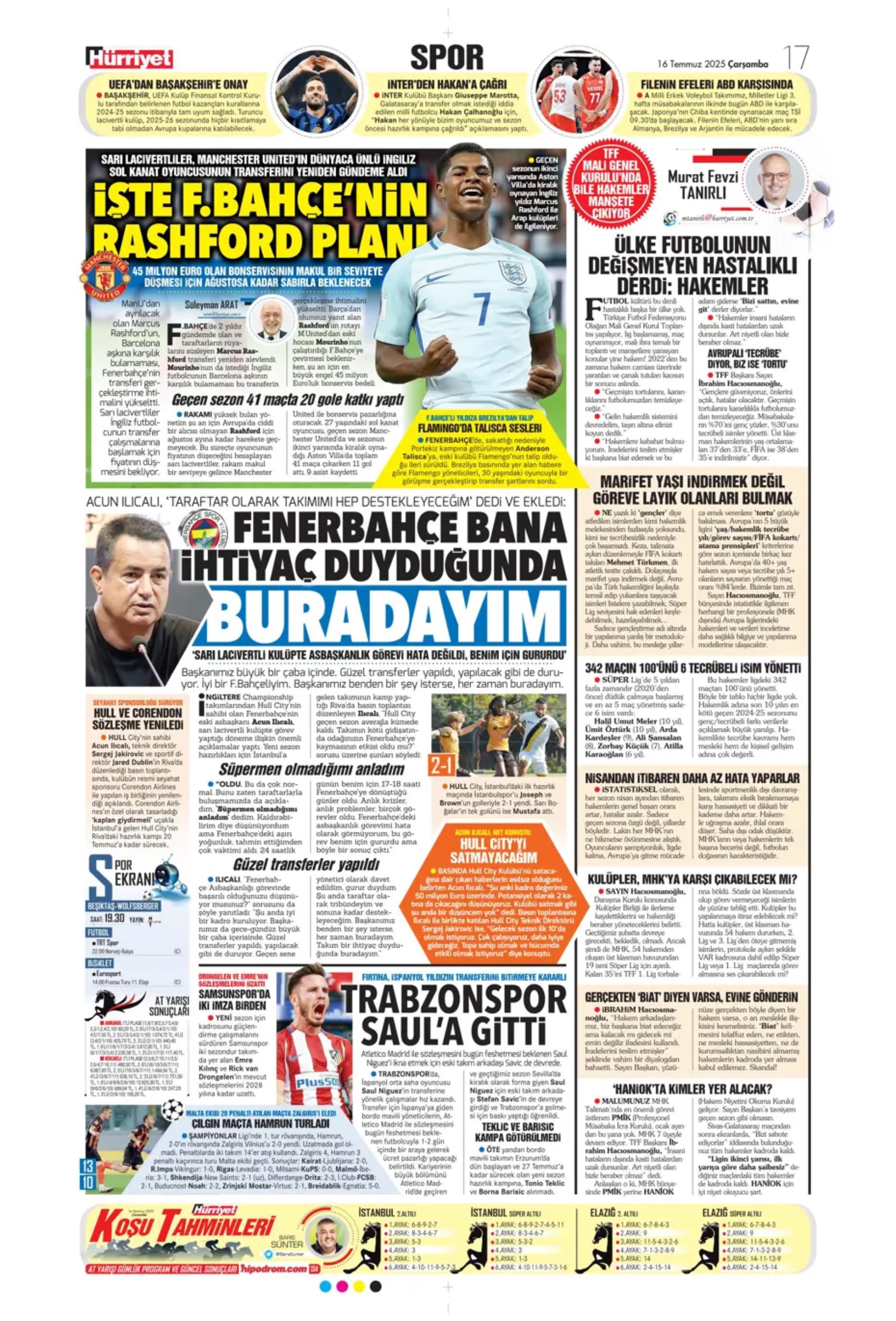 Sporda günün manşetleri: Osimhen'de pay rötarı: Aslan kalede gözünün Ederson'a dikti