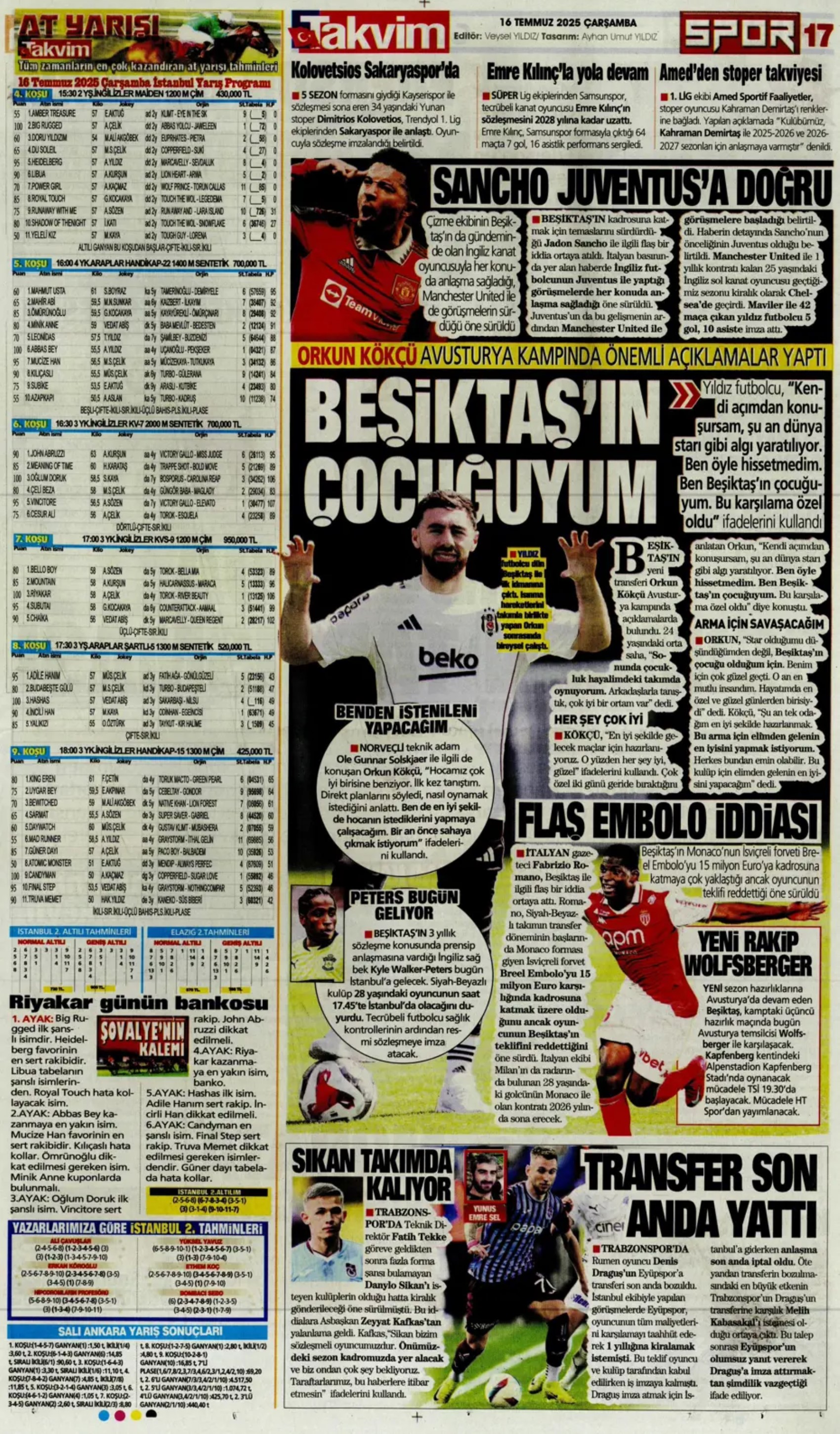 Sporda günün manşetleri: Osimhen'de pay rötarı: Aslan kalede gözünün Ederson'a dikti